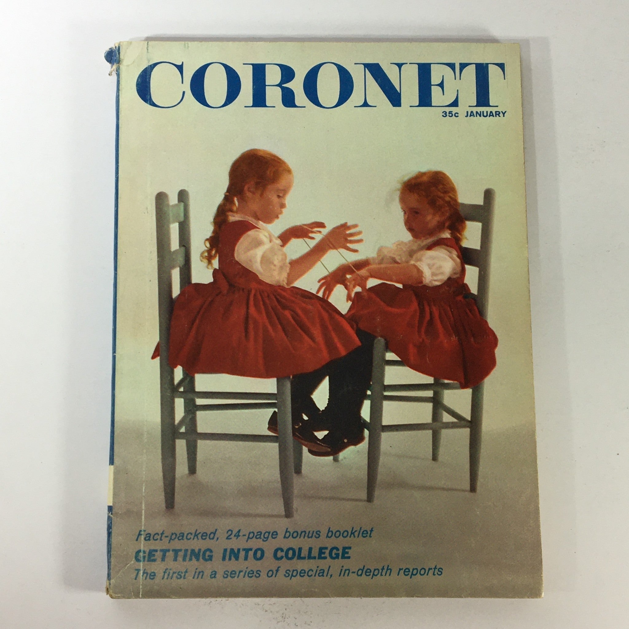 VTG Coronet Magazine January 1961 - Getting Into College / Newsstand