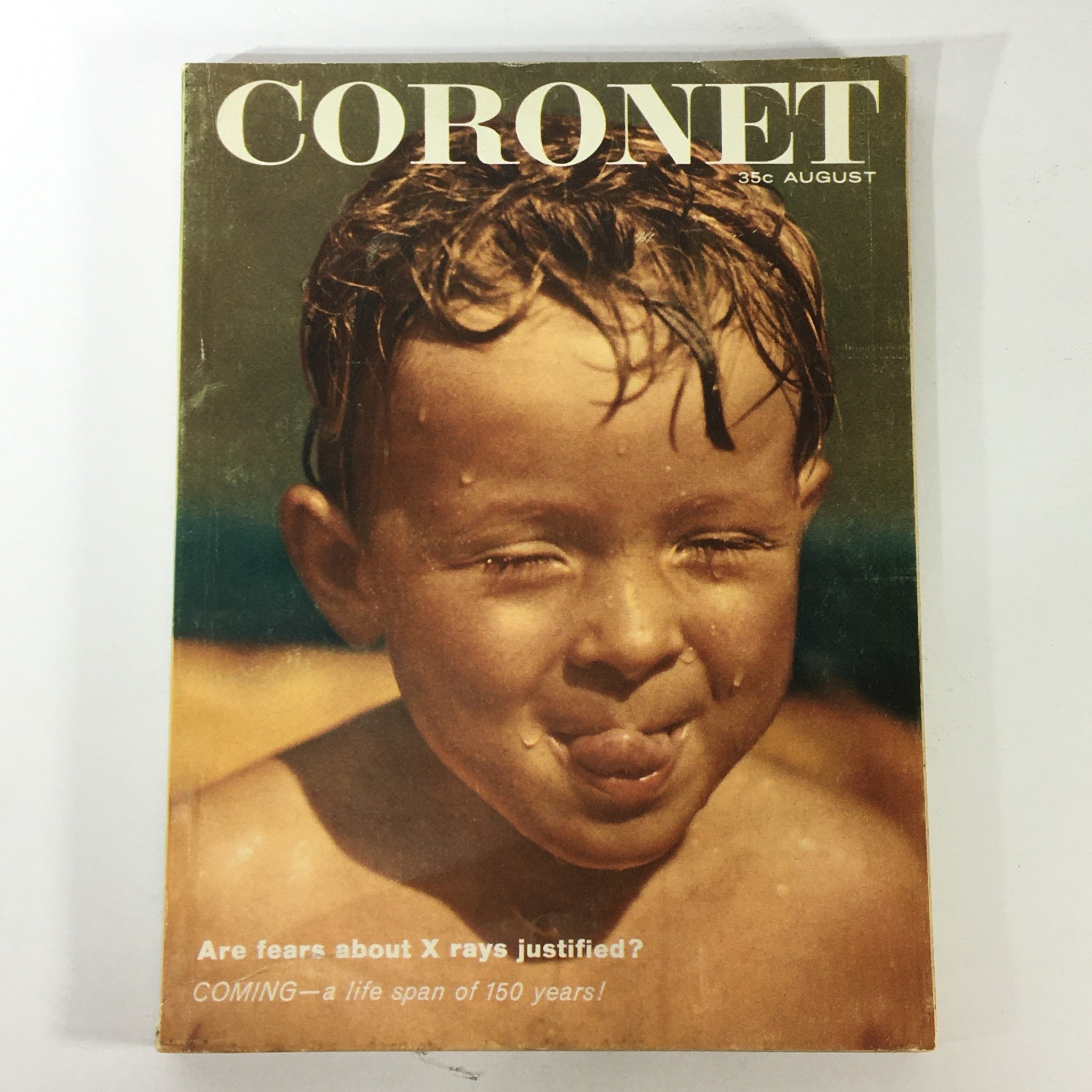 VTG Coronet Magazine August 1959 - Coming A Life Span of 150 Years / Newsstand