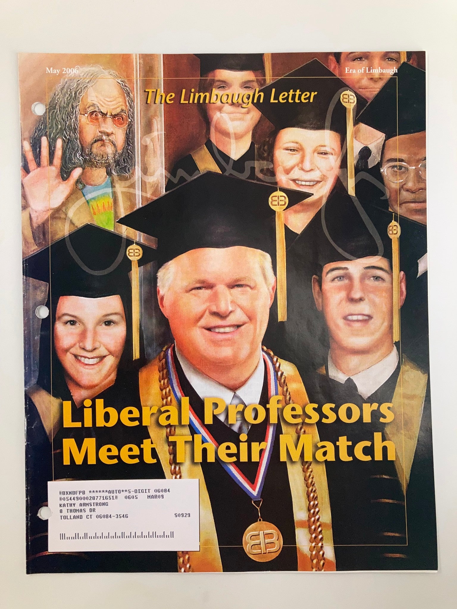 Rush Limbaugh Letter Newsletter May 2006 Professor Meet Their Match