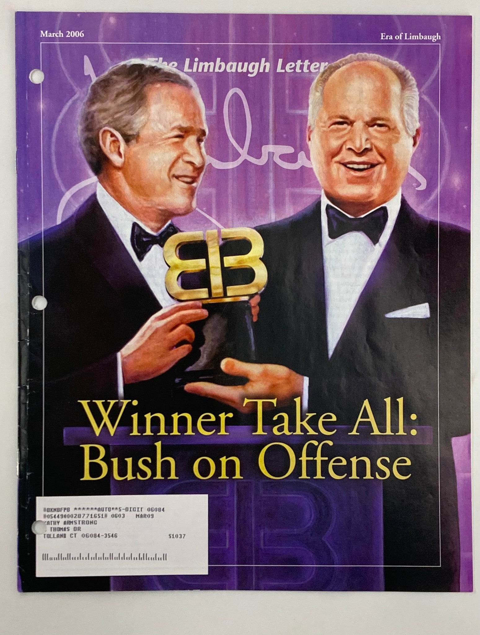 Rush Limbaugh Letter Newsletter Magazine March 2006 George Bush on Offense