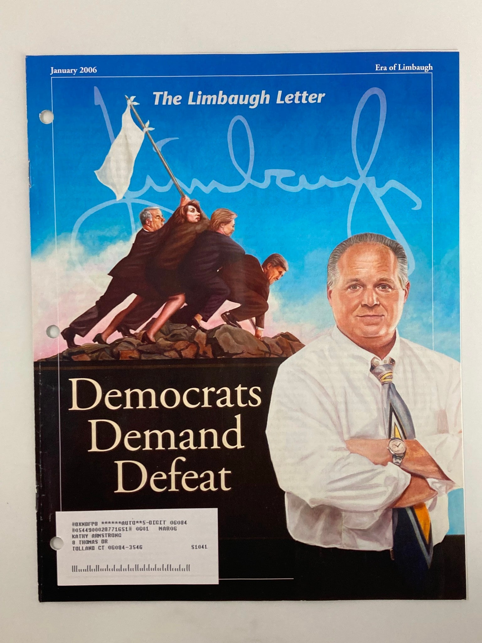 Rush Limbaugh Letter Newsletter Magazine January 2006 Demand Defeat