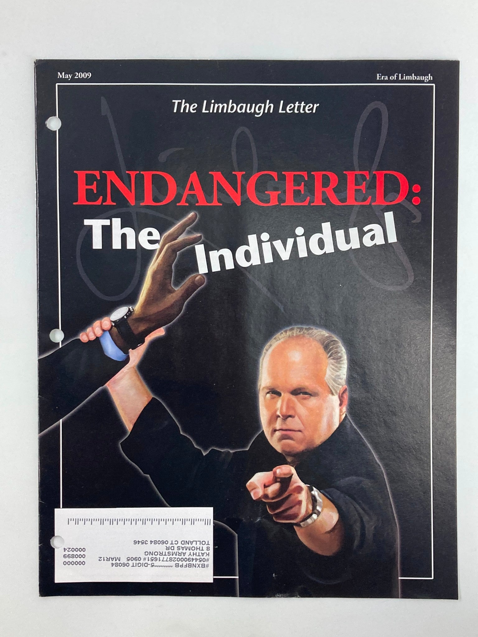 Rush Limbaugh Letter Newsletter Magazine May 2009 The Individual