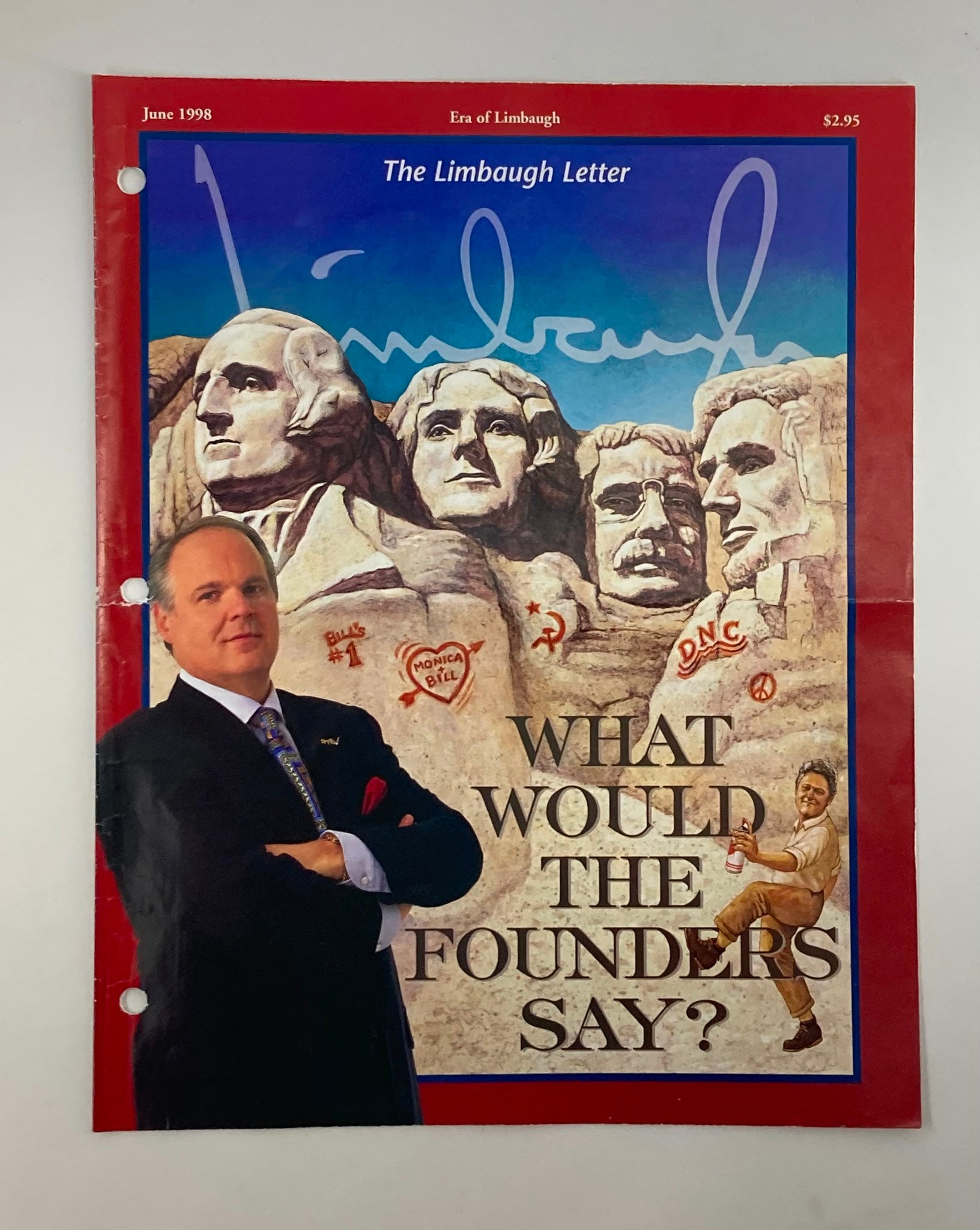 Rush Limbaugh Letter Newsletter Magazine June 1998 What Would The Founders Say?