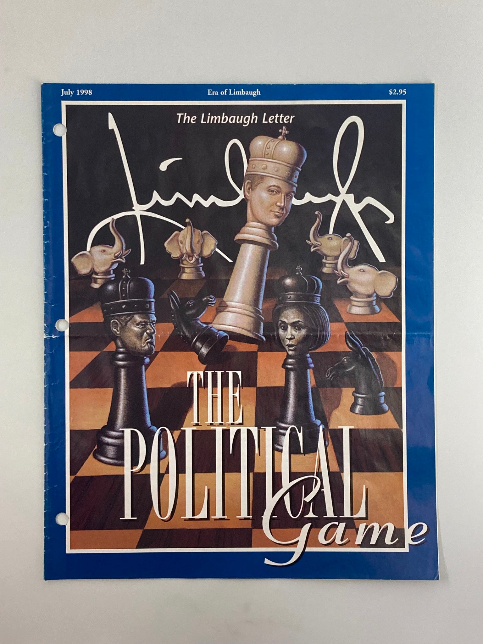 Rush Limbaugh Letter Newsletter Magazine July 1998 The Political Game