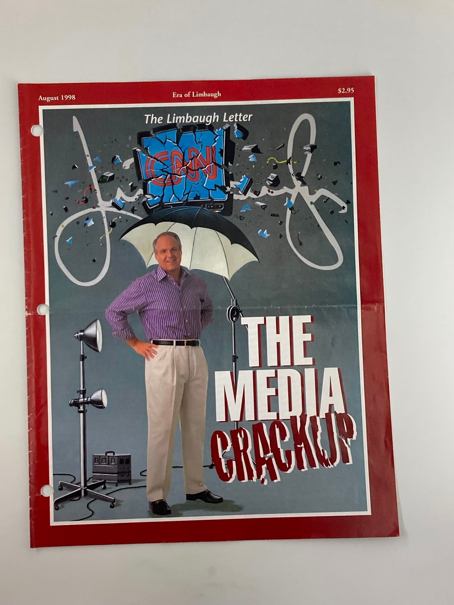 Rush Limbaugh Letter Newsletter Magazine August 1998 The Media Crack Up