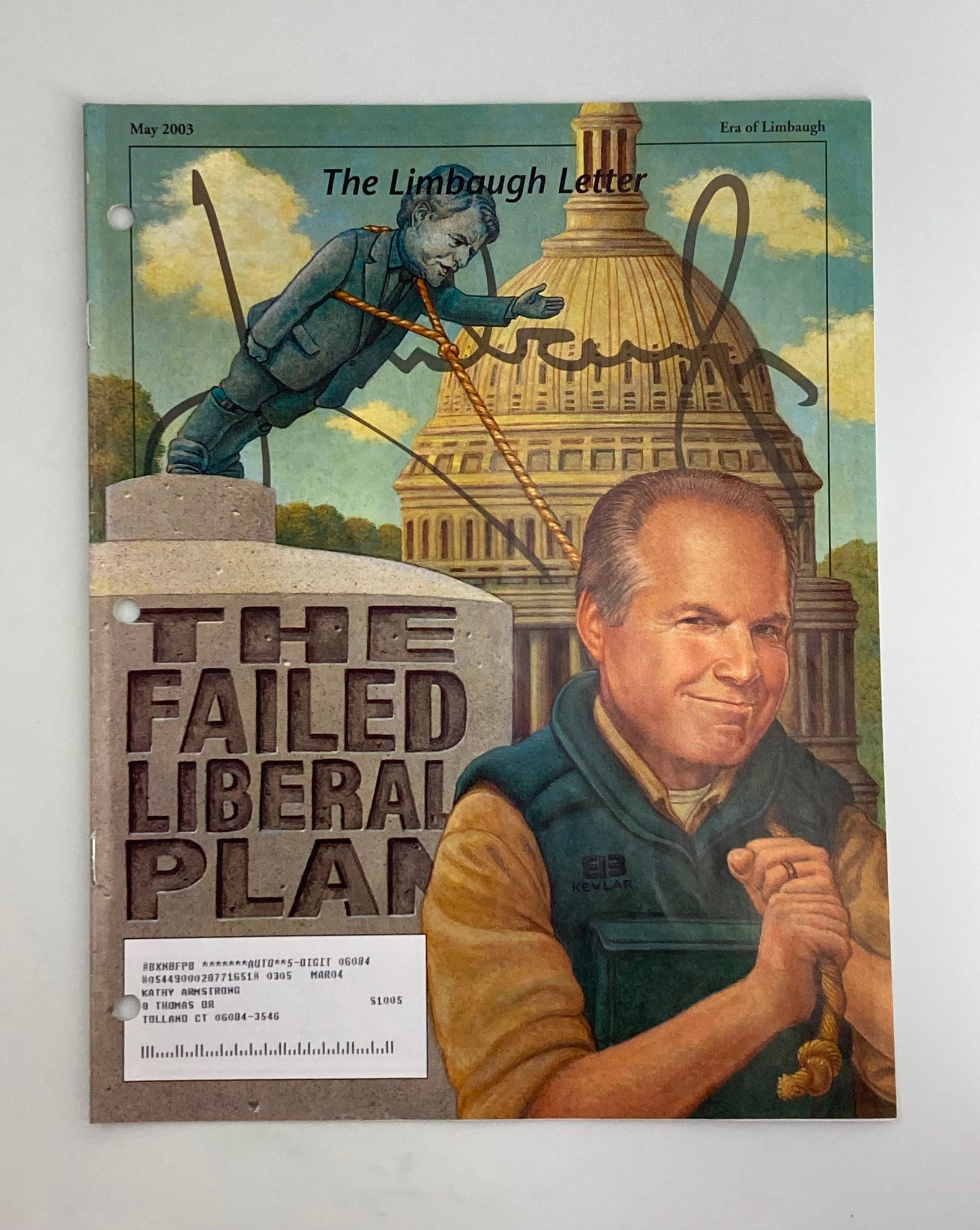 Rush Limbaugh Letter Newsletter Magazine May 2003 The Failed Plan