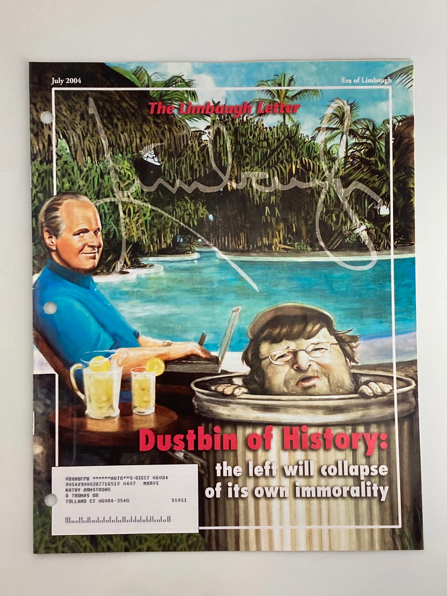 Rush Limbaugh Letter Newsletter Magazine July 2004 Dustbin of History