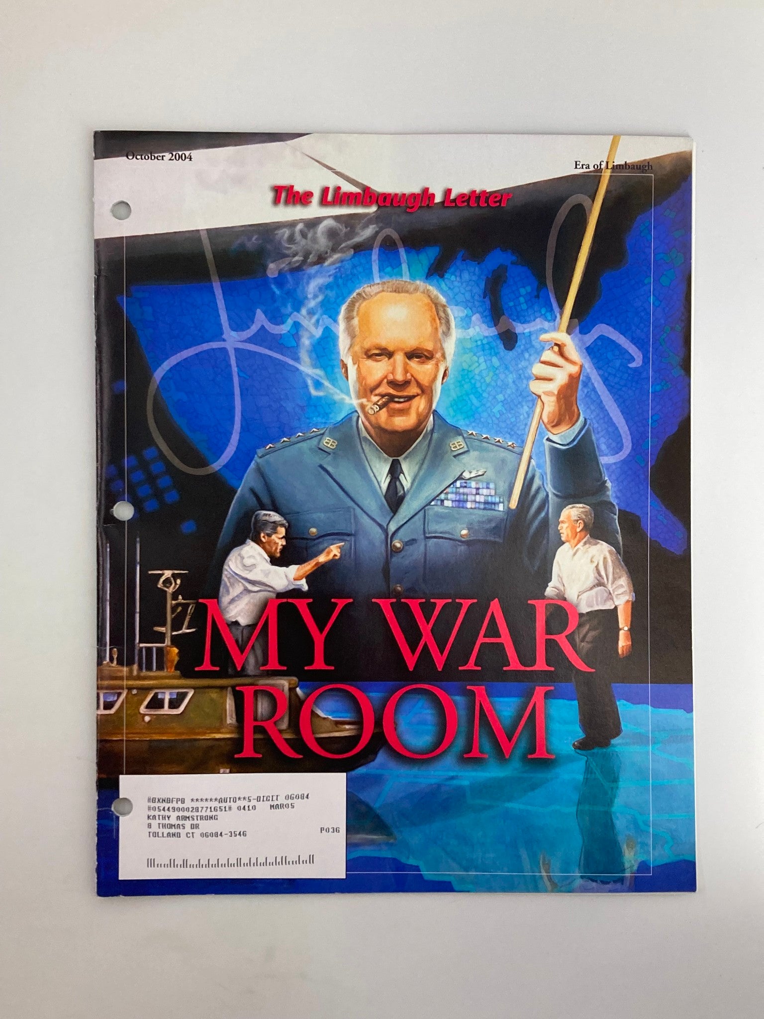 Rush Limbaugh Letter Newsletter Magazine October 2004 George Bush My War Room