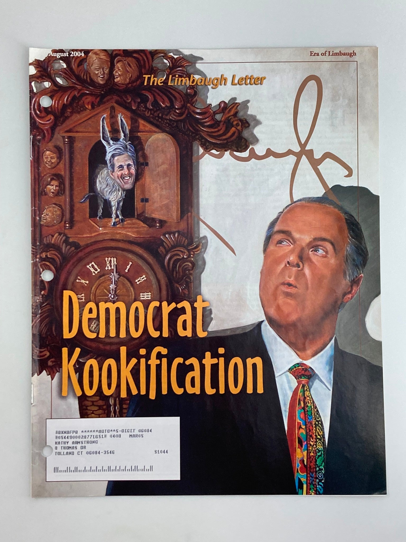 Rush Limbaugh Letter Newsletter Magazine August 2004 The Kookification