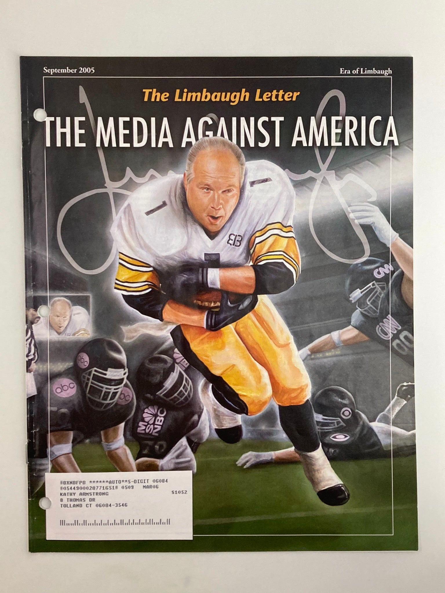 Rush Limbaugh Letter Newsletter Magazine September 2005 Media Against America