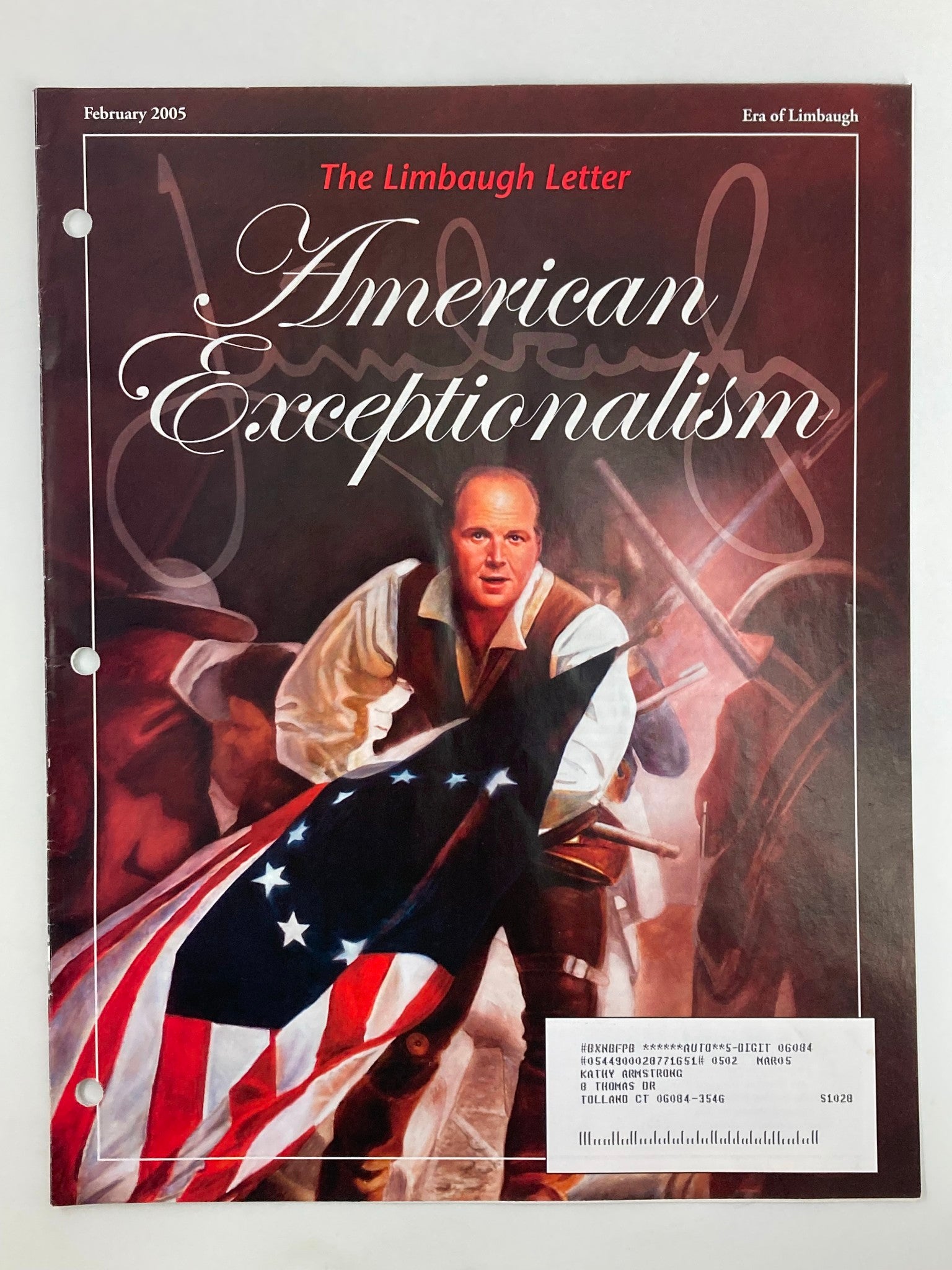 Rush Limbaugh Letter Newsletter Magazine February 2005 American Exceptionalism