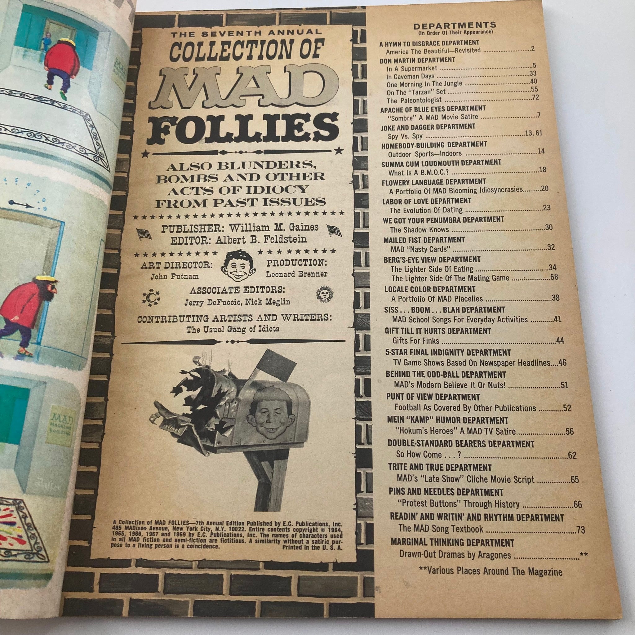 Mad Magazine 1969 7th Annual Collection of Follies 4.0 VG Very Good No Label