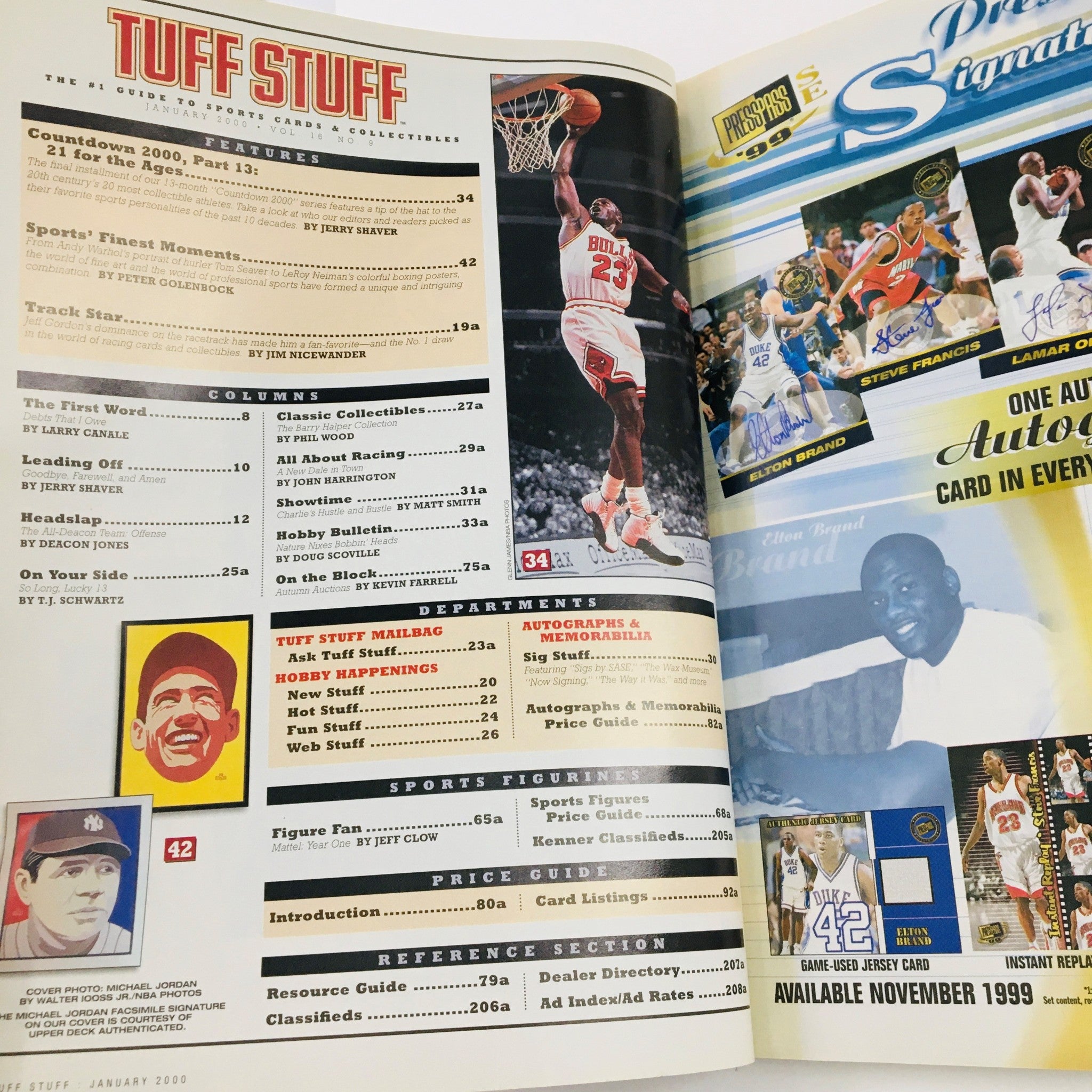 Tuff Stuff Magazine January 2000 Michael Jordan The Collectible Athlete No Label