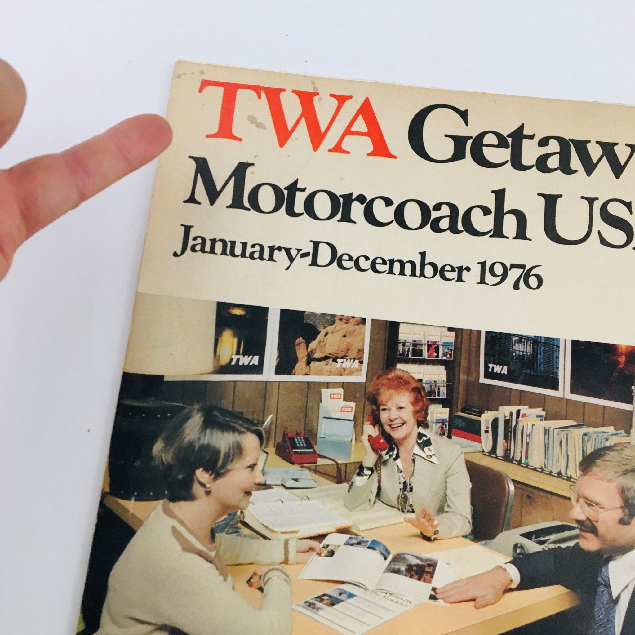 1976 TWA Getaway Motorcoach USA Trans World Vacations Brochure