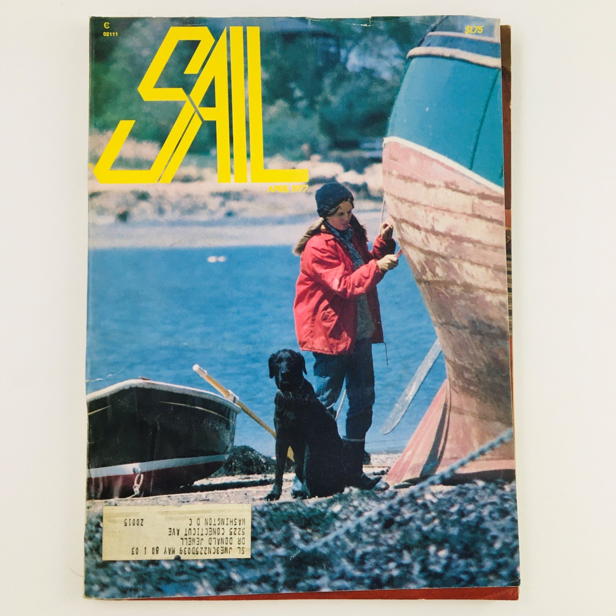 Sail Magazine April 1977 Kate Burke Works Against Time and Tide To Seam Bottom