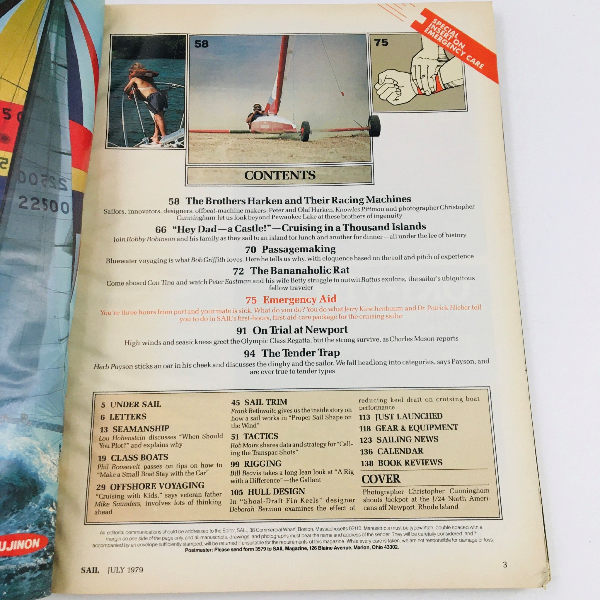 Sail Magazine July 1979 The Brothers Harken and Their Racing Machines