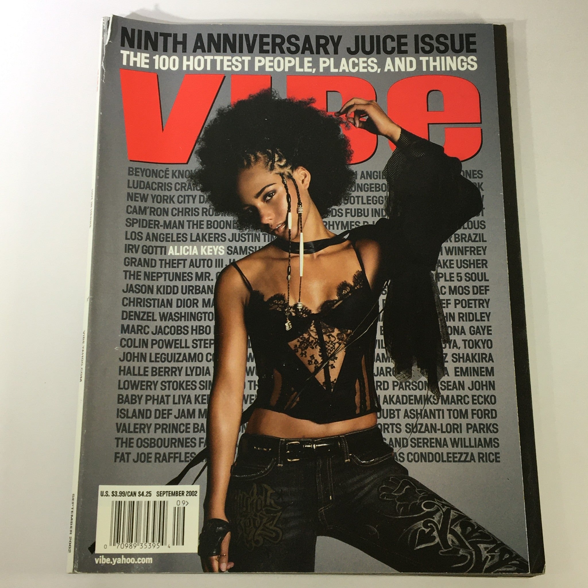 Vibe Magazine September 2002 - Alicia Keys / Irv Gotti / Denzel Washington