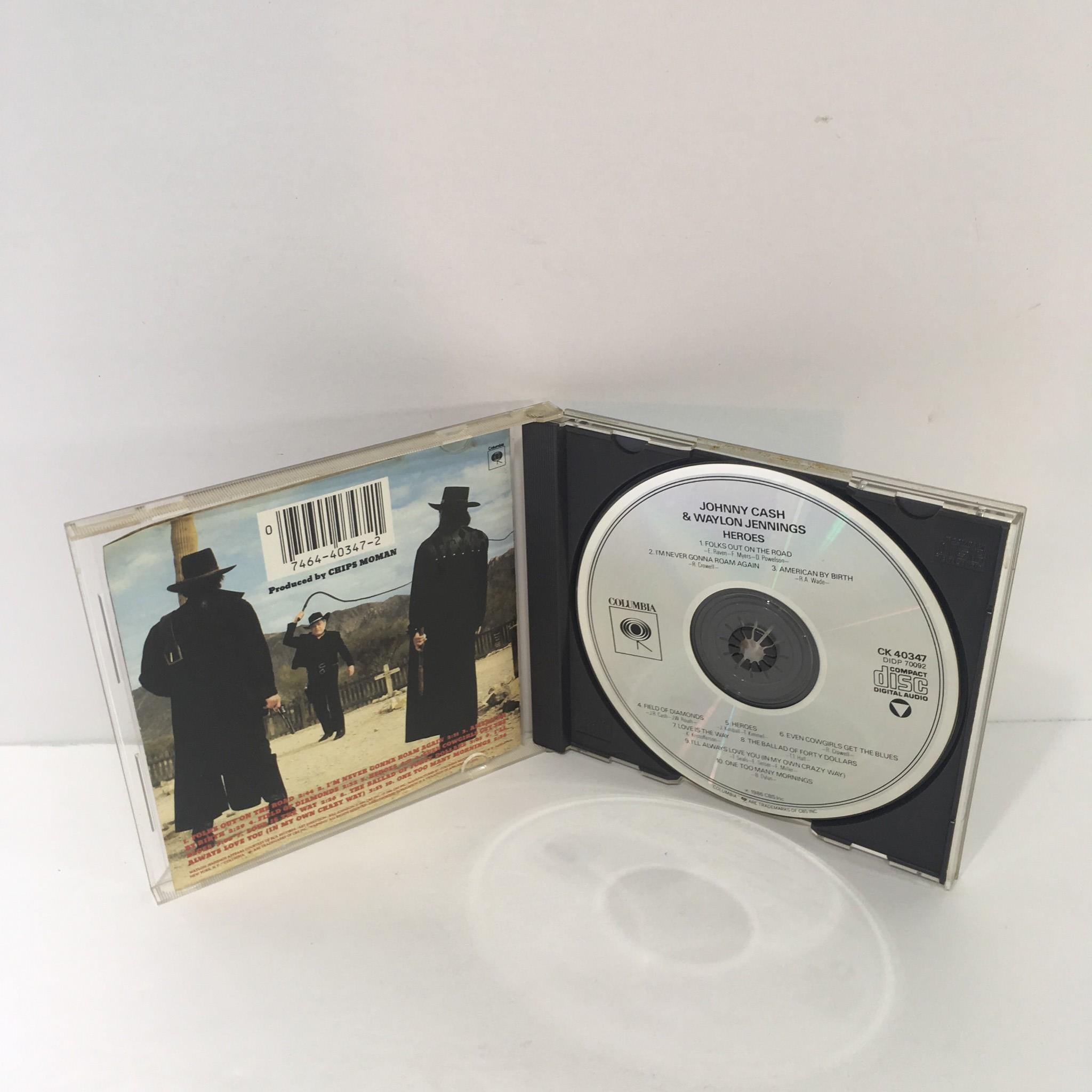 Johnny Cash & Waylon Jennings Heroes Music Audio CD
