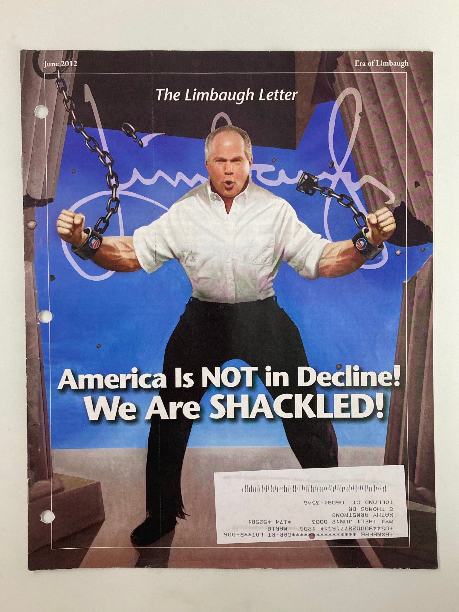 Rush Limbaugh Letter Newsletter Magazine June 2012 America Is Not In Decline