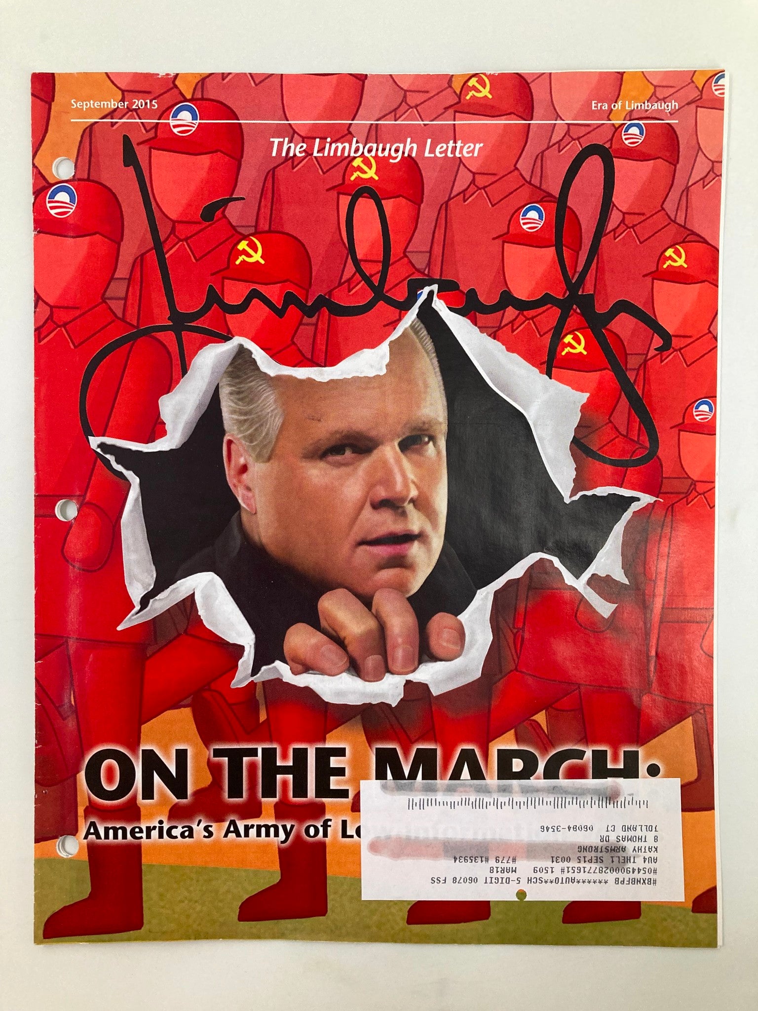 Rush Limbaugh Letter Newsletter Magazine September 2015 Low-Information Voters