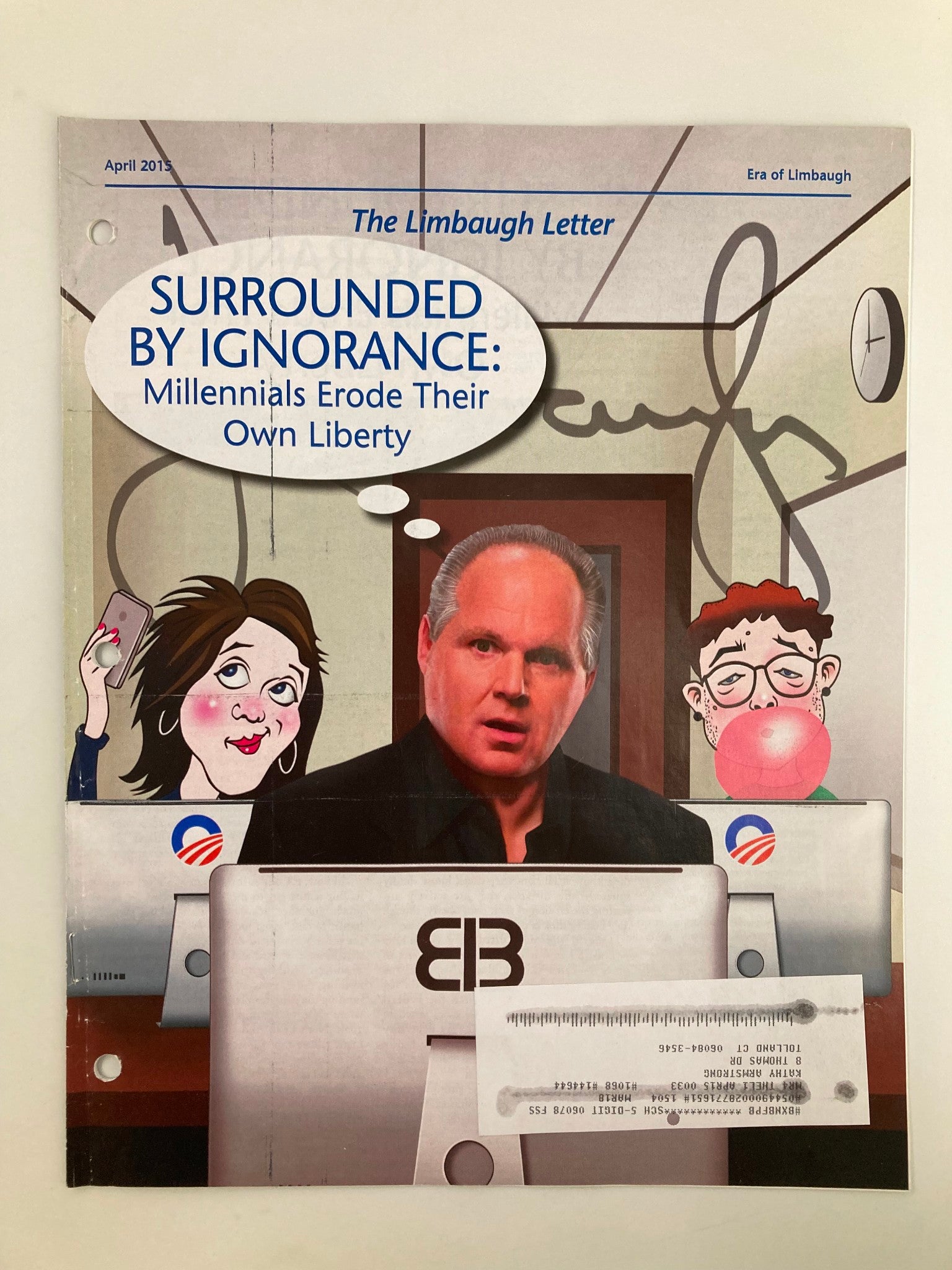 Rush Limbaugh Letter Newsletter Magazine April 2015 Surrounded by Ignorance