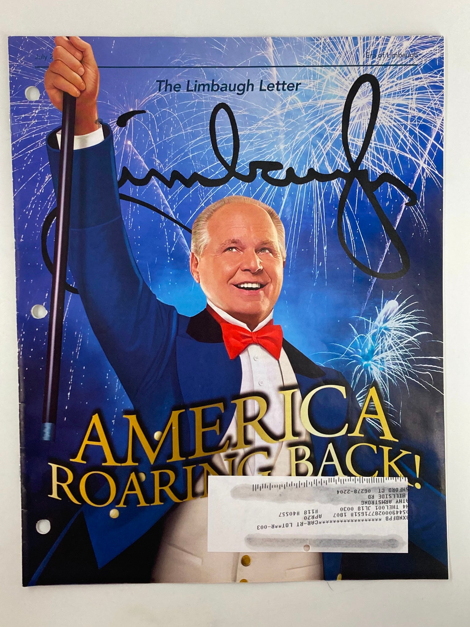 Rush Limbaugh Letter Newsletter Magazine July 2018 America Roaring Back