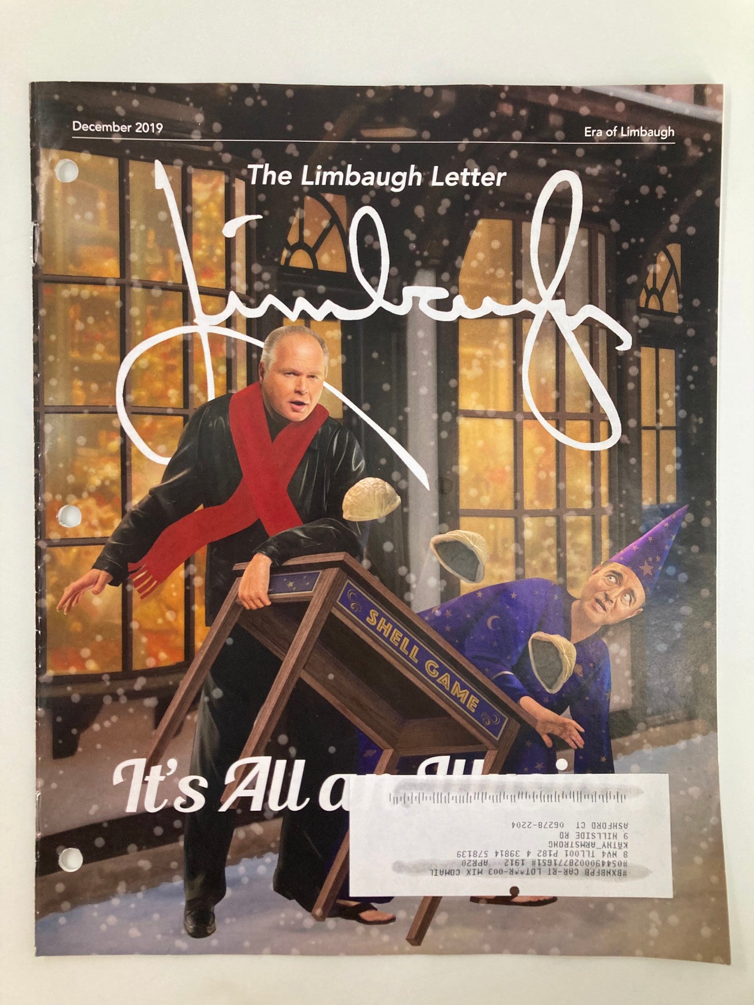 Rush Limbaugh Letter Newsletter Magazine December 2019 It's All an Illusion