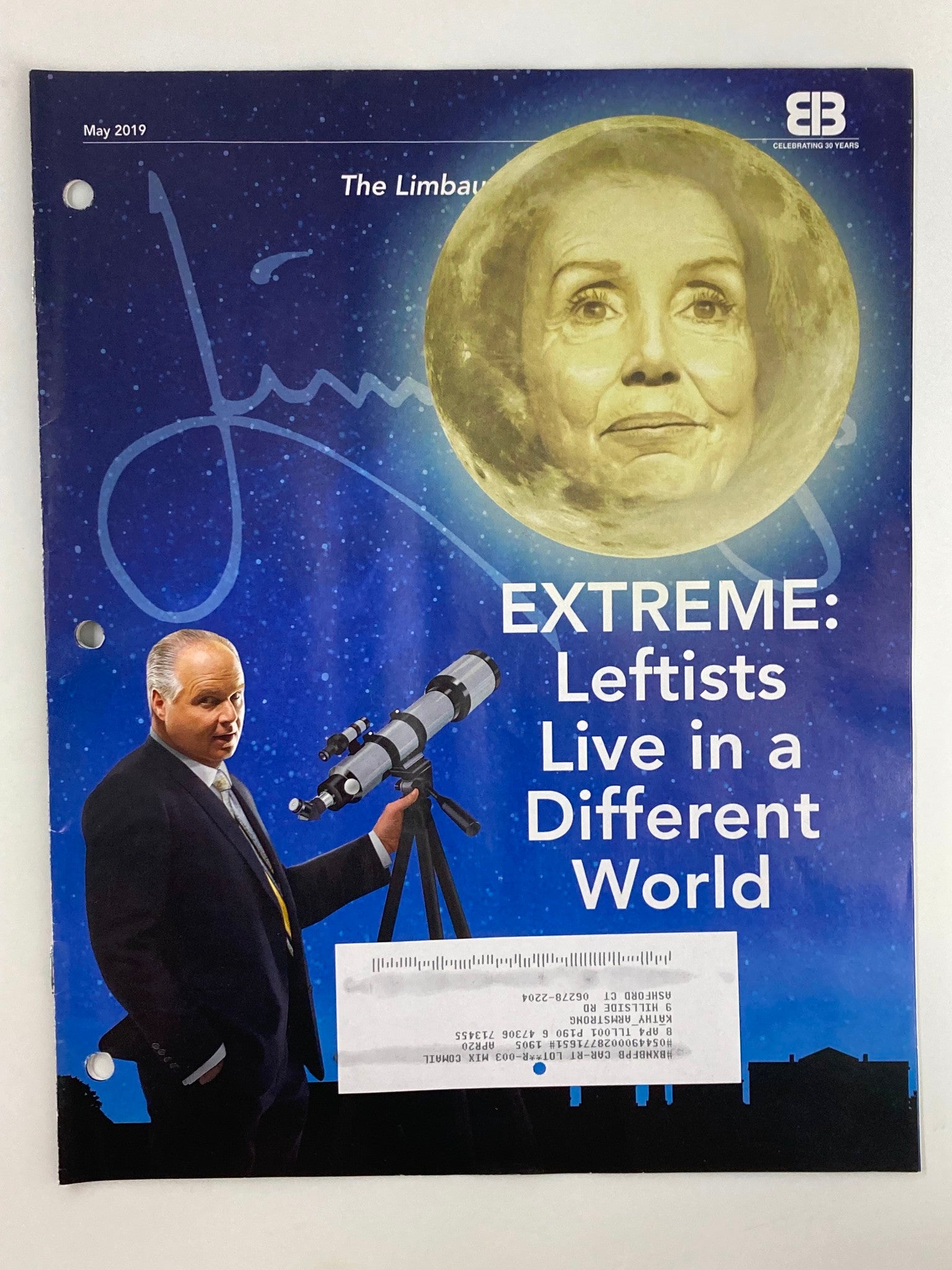 Rush Limbaugh Letter Newsletter Magazine May 2019 The Extreme