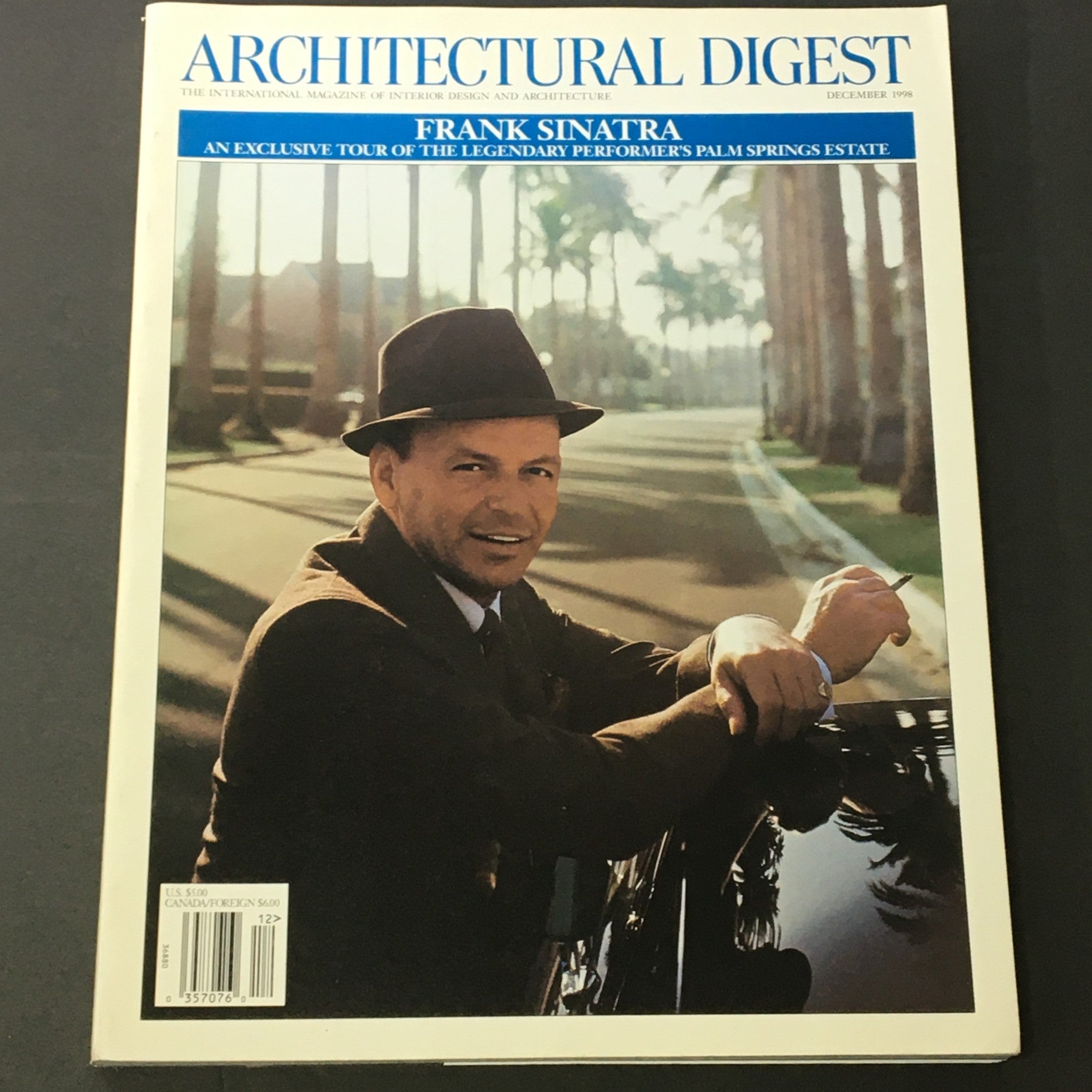 Architectural Digest Magazine December 1998 - Legendary Performer Frank Sinatra