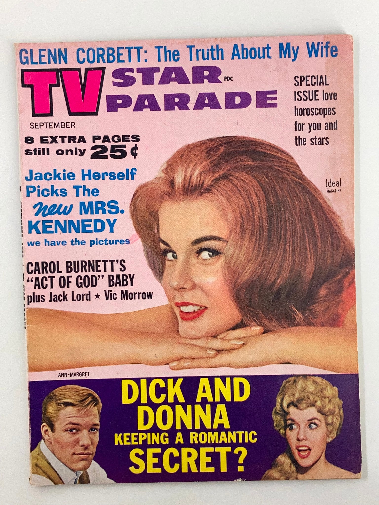 VTG TV Star Parade Magazine September 1963 Ann-Margret Bye Bye Birdie No Label