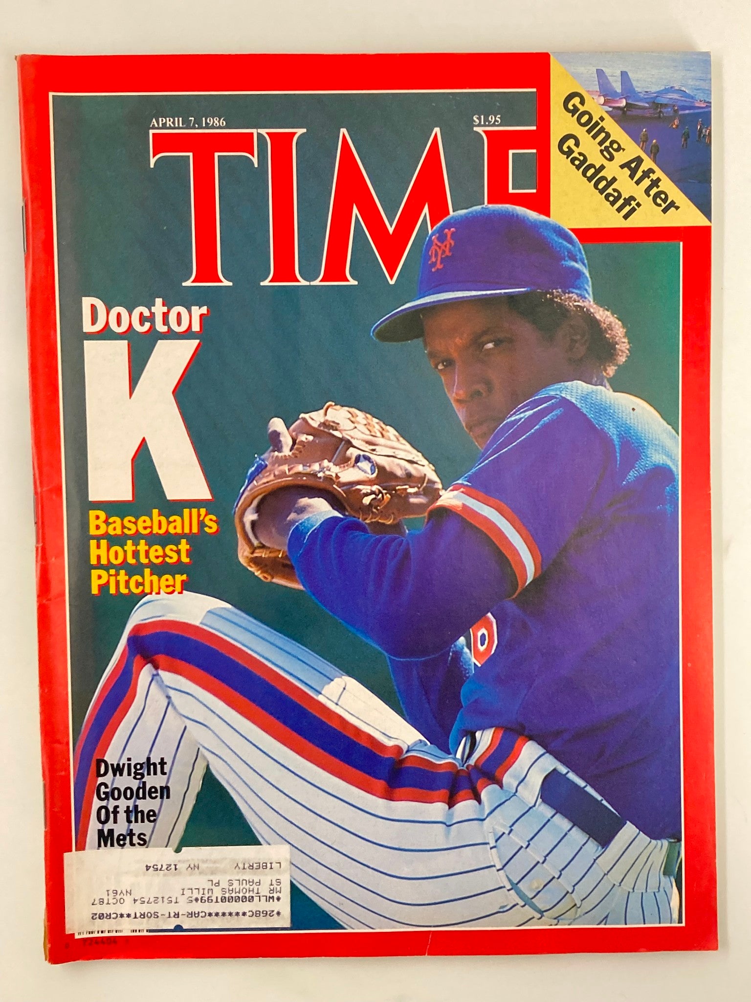 VTG Time Magazine April 7 1986 Doctor K Dwight Gooden of the Mets