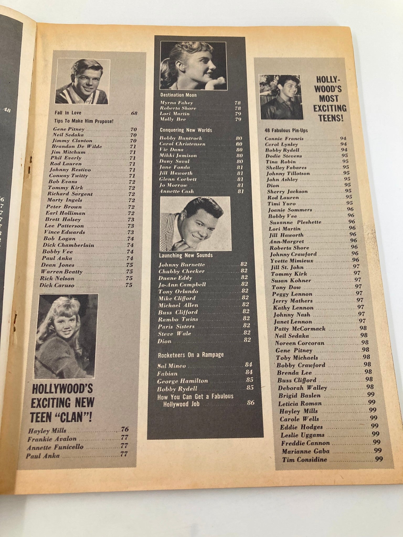 VTG Movie Screen Yearbook No. 9 Liz Taylor, Hayley Mills, Paul Anka No Label