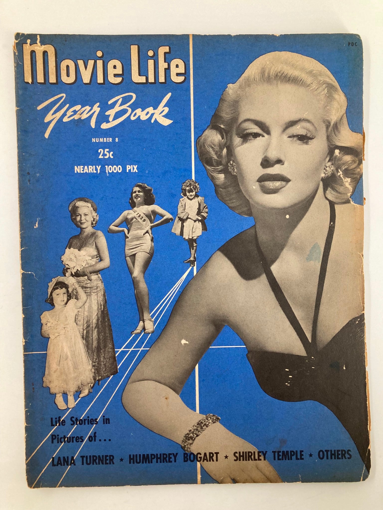 VTG Movie Life Year Book 1949 Vol. 1 No. 8 Lana Turner, Shirley Temple No Label