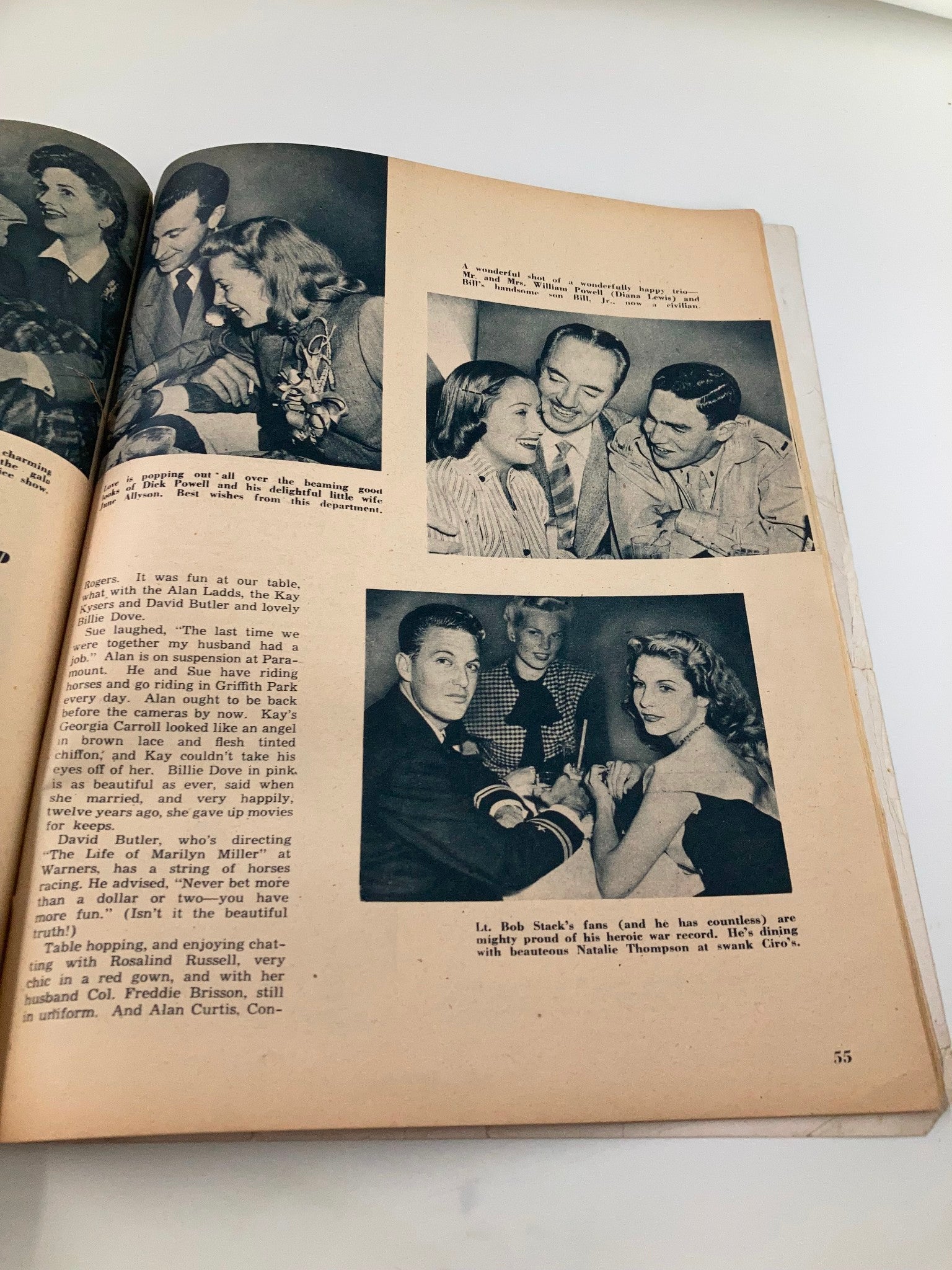 VTG Screen Stars Magazine January 1946 Lauren Bacall & Bill Eythe No Label