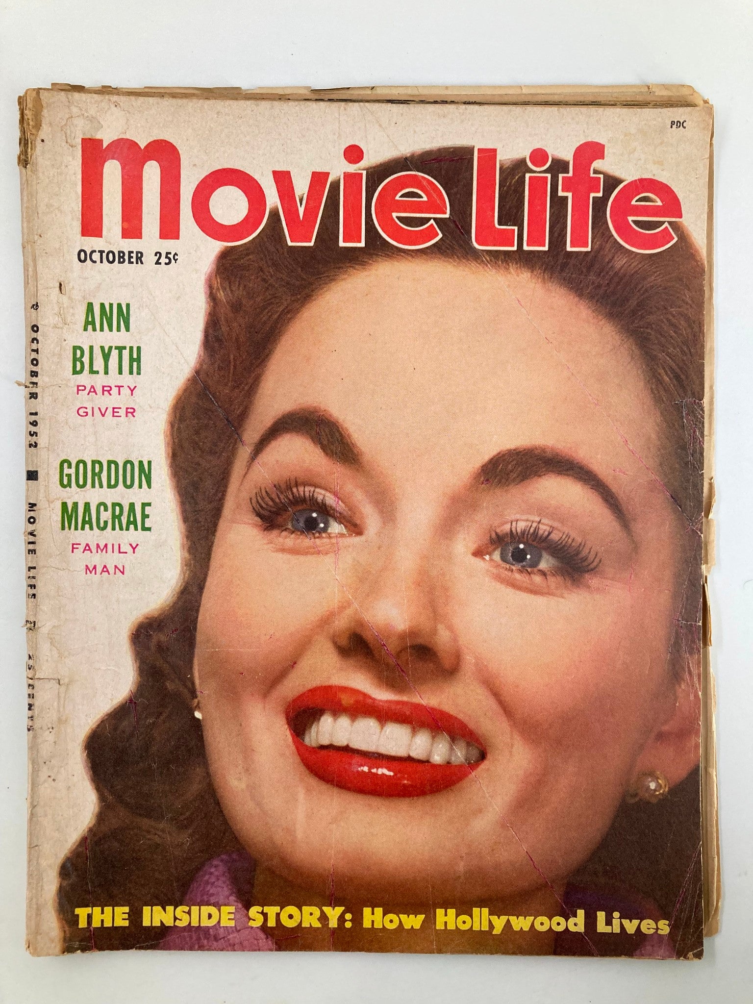 VTG Movie Life Magazine October 1952 Ann Blyth of One Minute to Zero No Label