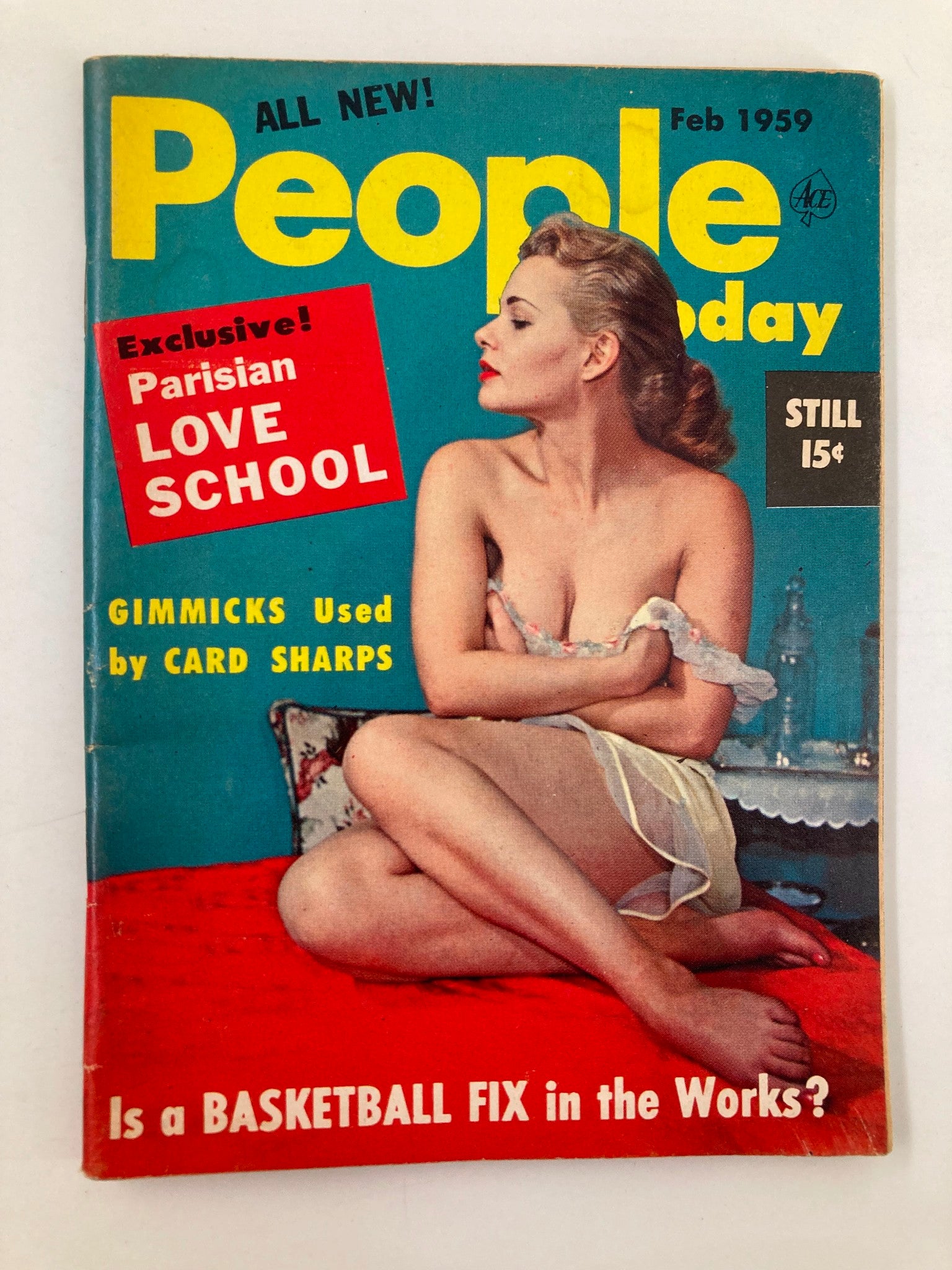 VTG People Today Mini Magazine February 1959 Parisian Love School No Label