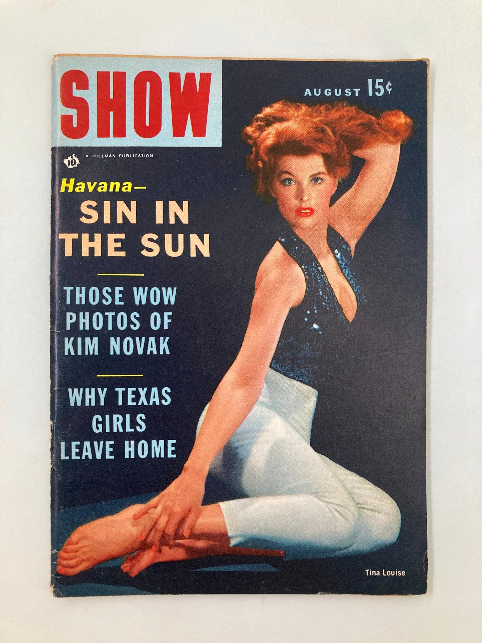 VTG Show Magazine August 1956 Tina Louise and Peppermint Blonde No Label