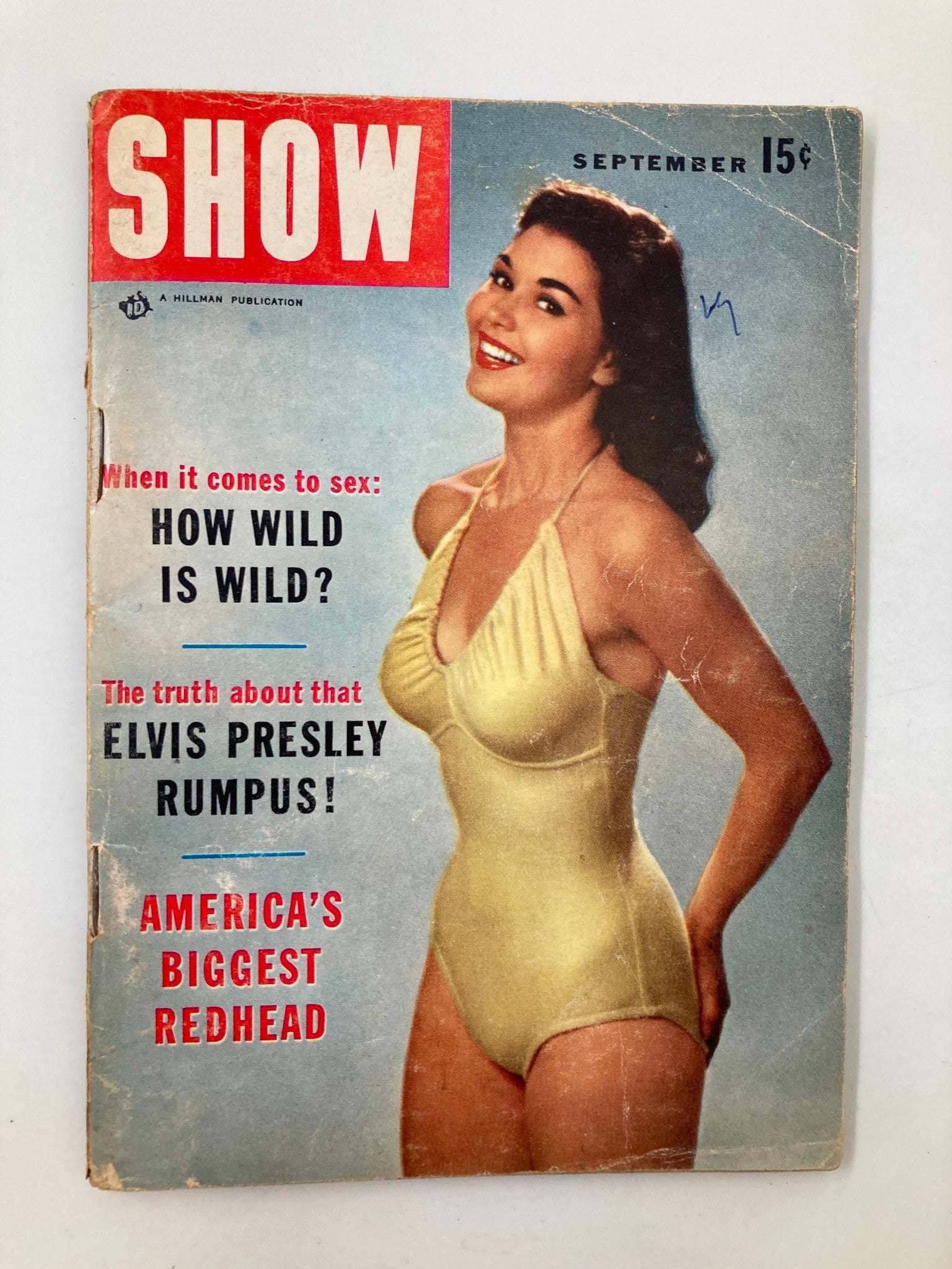 VTG Show Magazine September 1955 Truth About Elvis Presley Rumpus No Label