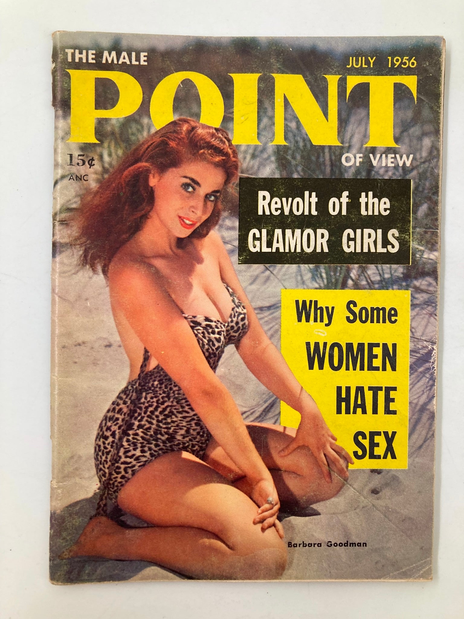 VTG The Male Point of View Magazine July 1956 Barbara Goodman No Label