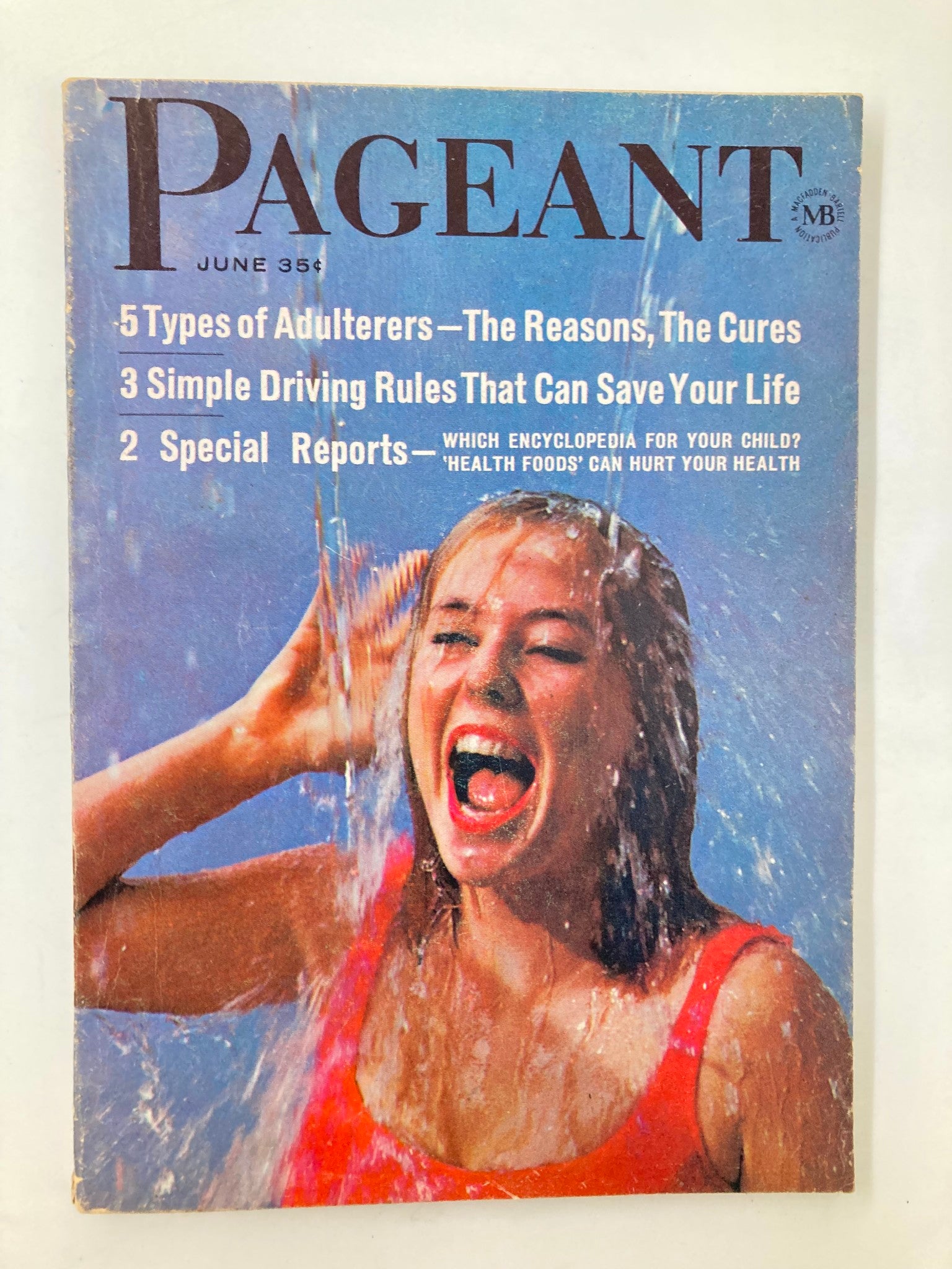 VTG Pageant Magazine June 1963 Cover Girl Tina Cole & Foxy Kluger No Label