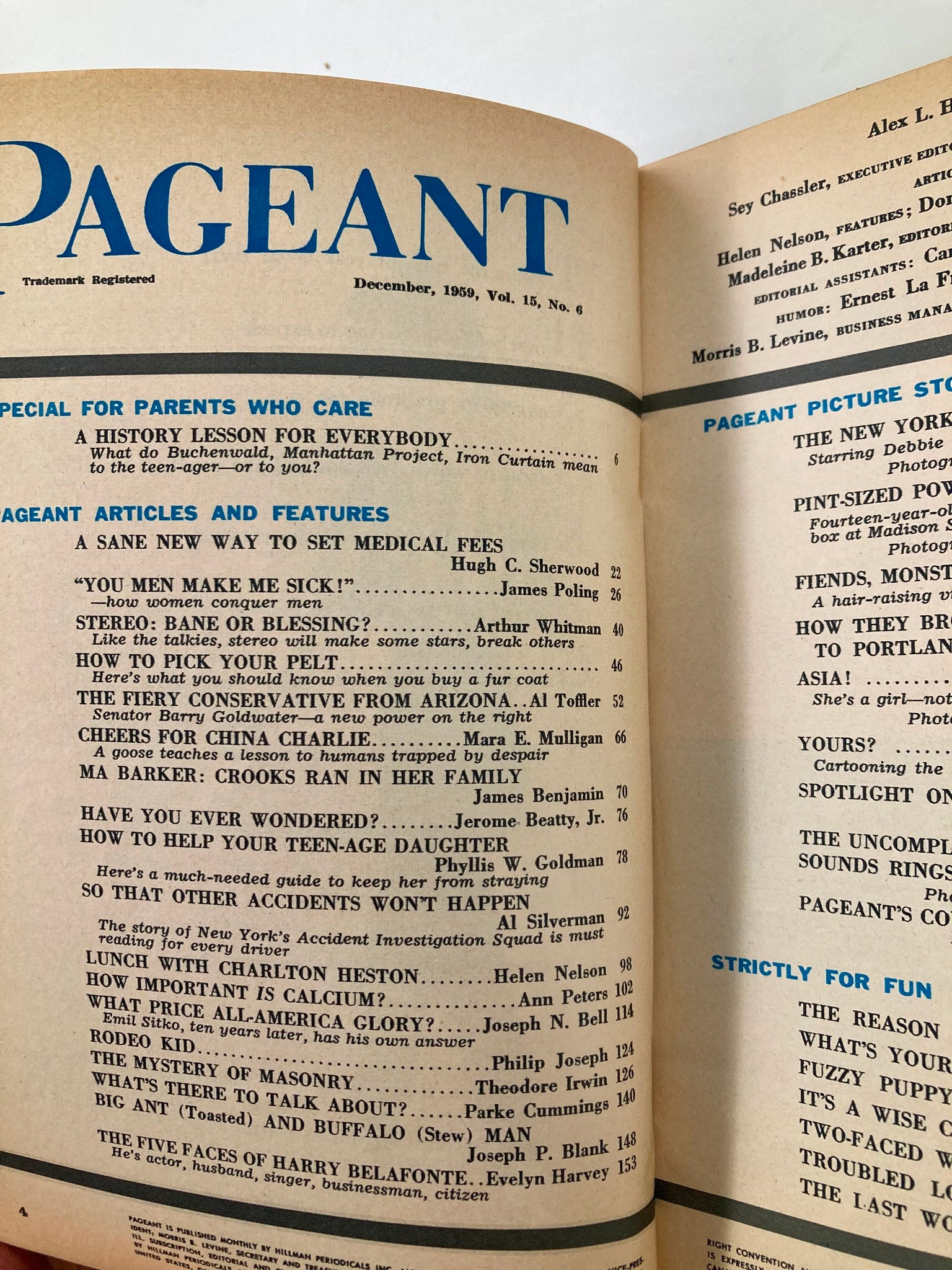 VTG Pageant Magazine December 1959 A History Lesson for Everybody No Label