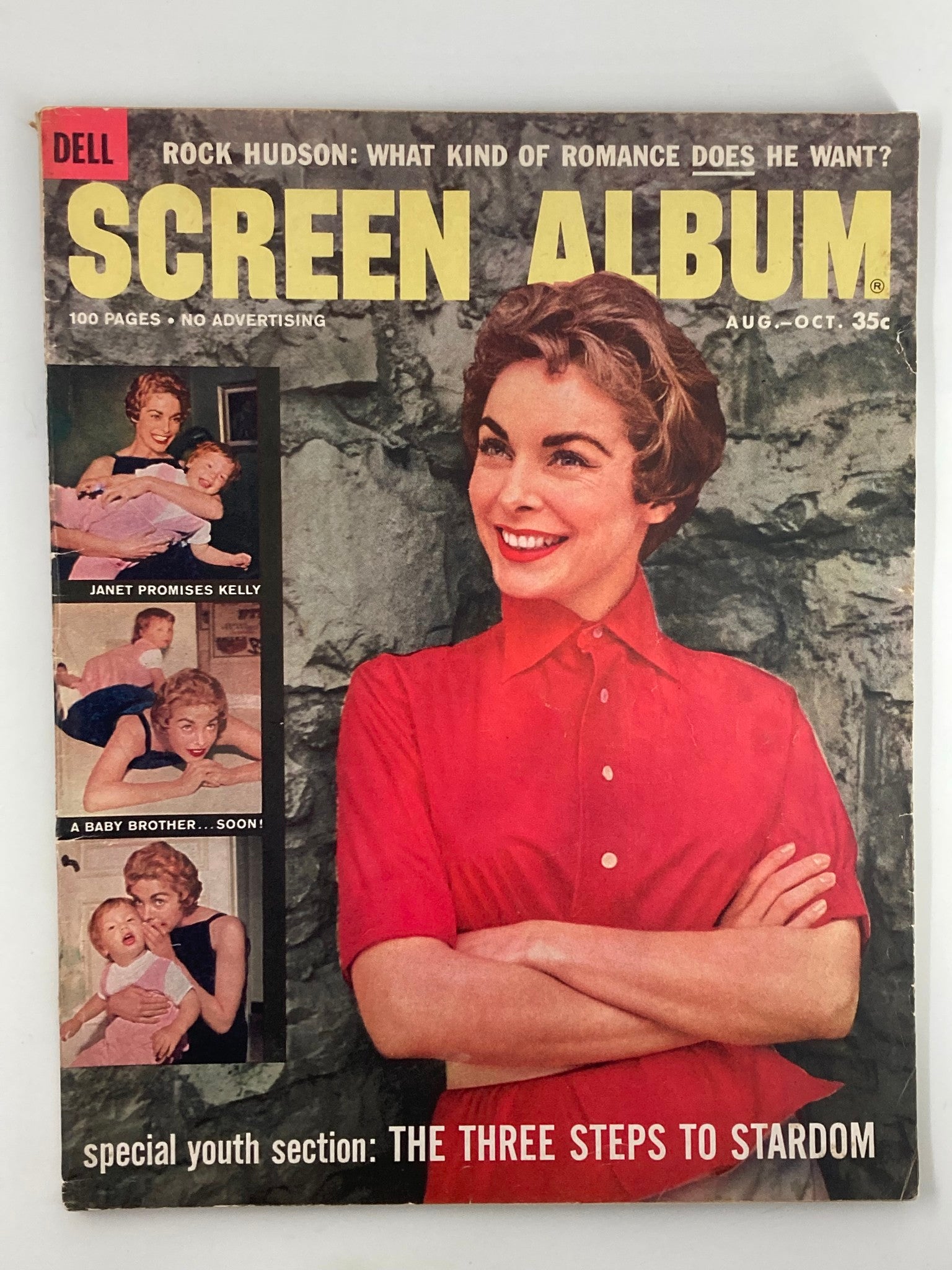 VTG Screen Album Magazine August 1958 Janet Leigh, Rock Hudson No Label