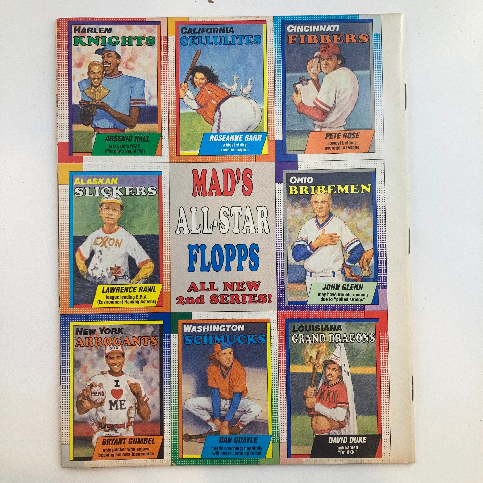 Mad Magazine July 1990 No. 296 Baseball Cards II 4.0 VG Very Good No Label