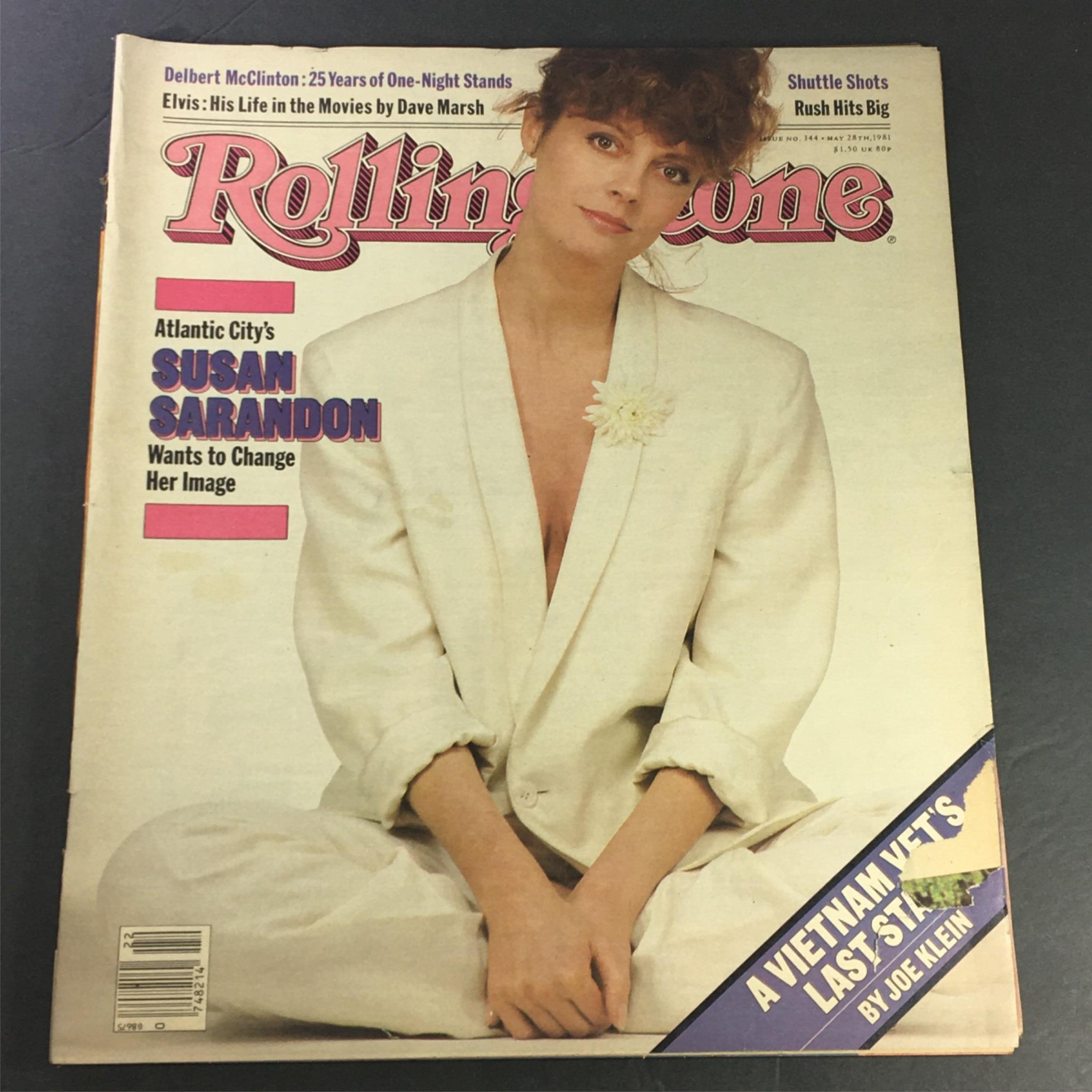 VTG Rolling Stone Magazine May 28 1981 #344 - Susan Sarandon & Elvis Presley