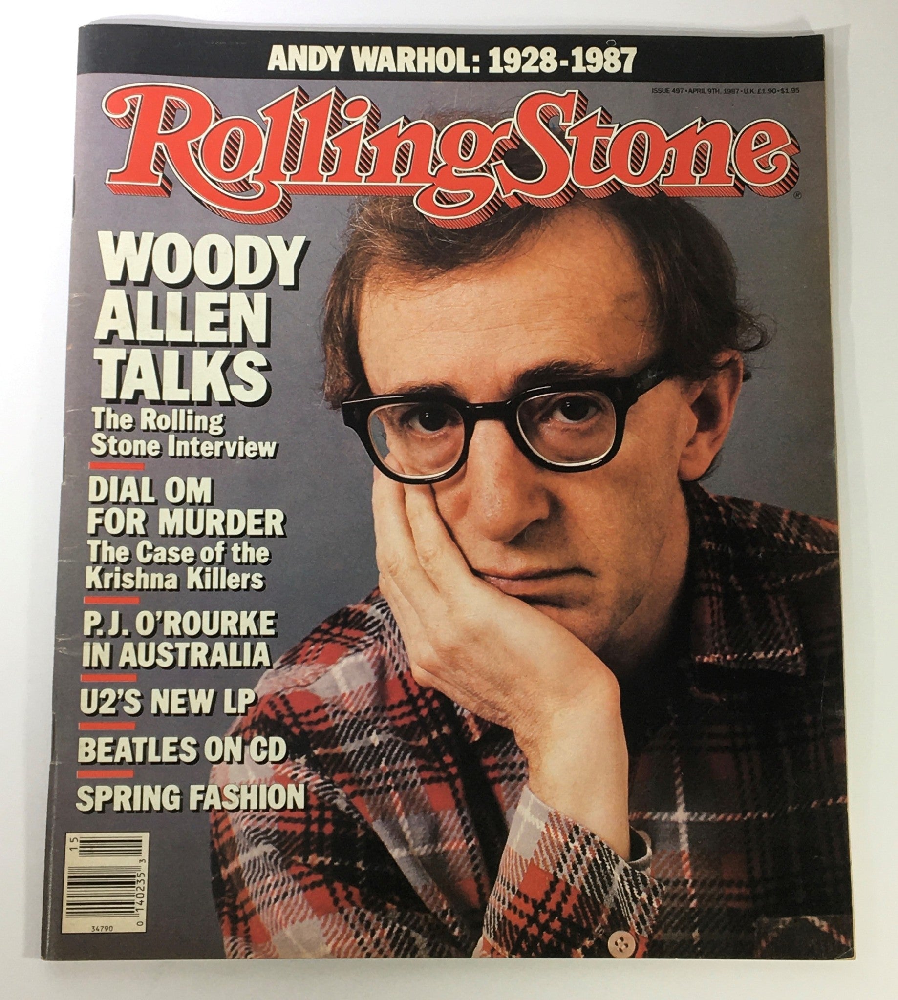 VTG Rolling Stone Magazine April 9 1987 #497 - Woody Allen Talks & PJ O'Rourke