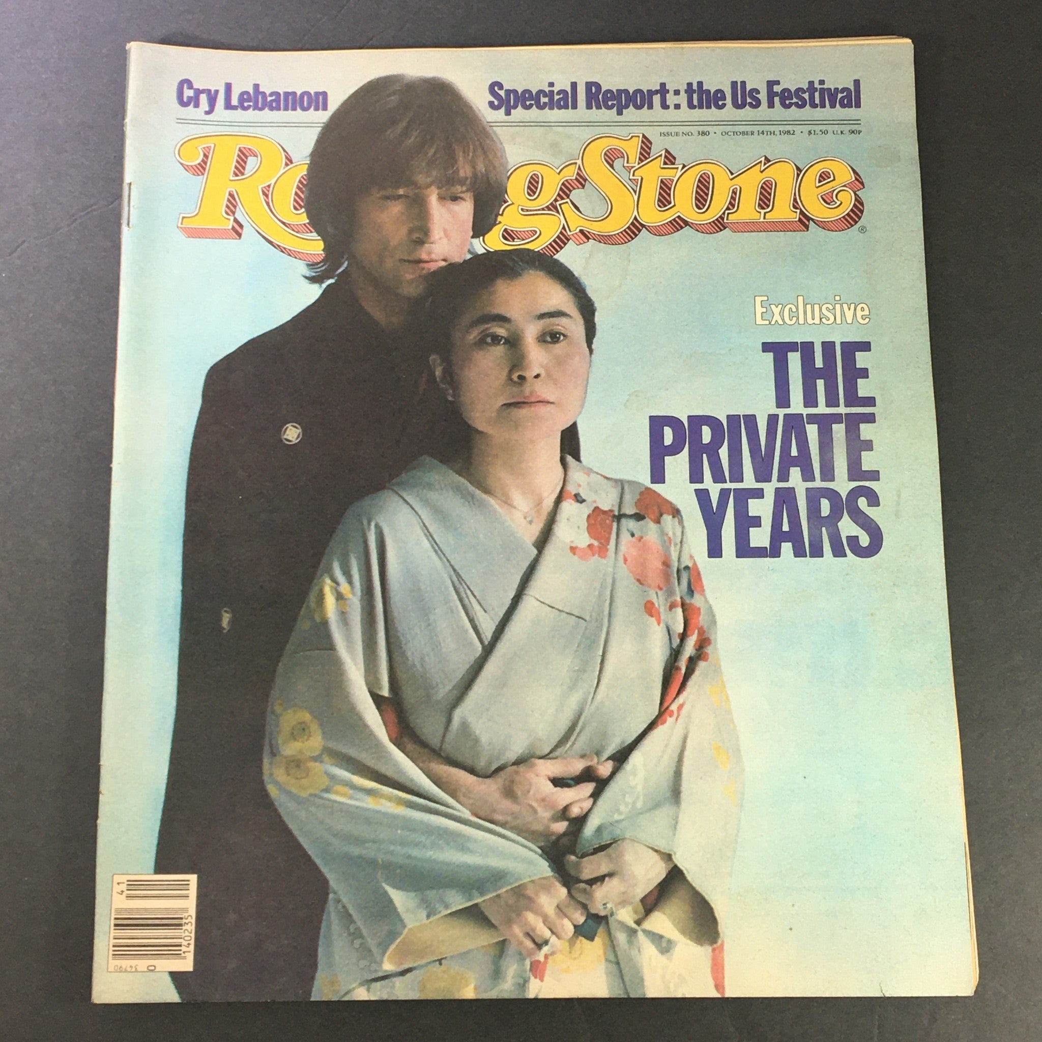 VTG Rolling Stone Magazine October 14 1982 #380 - John Lennon and Yoko Ono