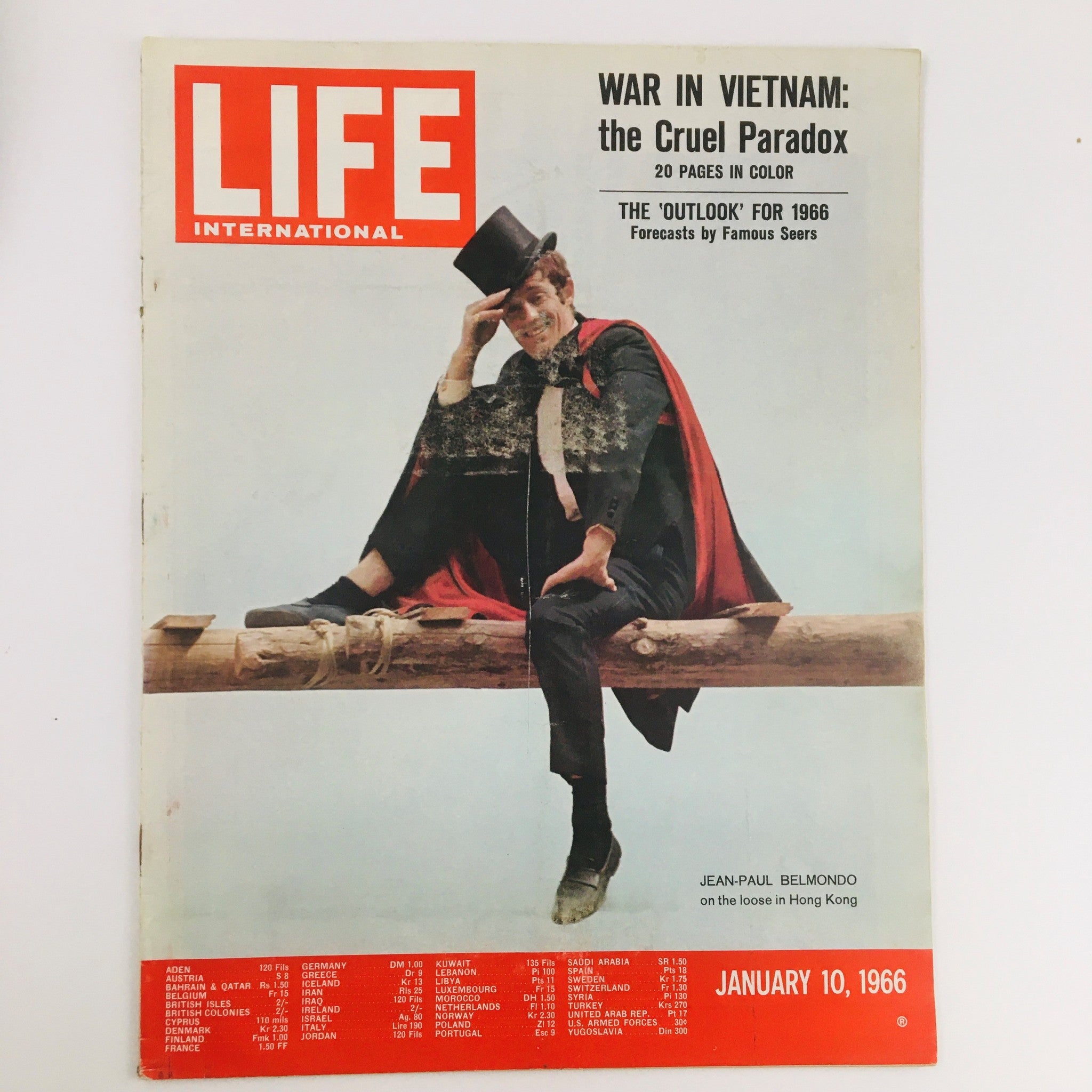 Life International Magazine January 10 1966 Jean-Paul Belmondo on Loose No Label