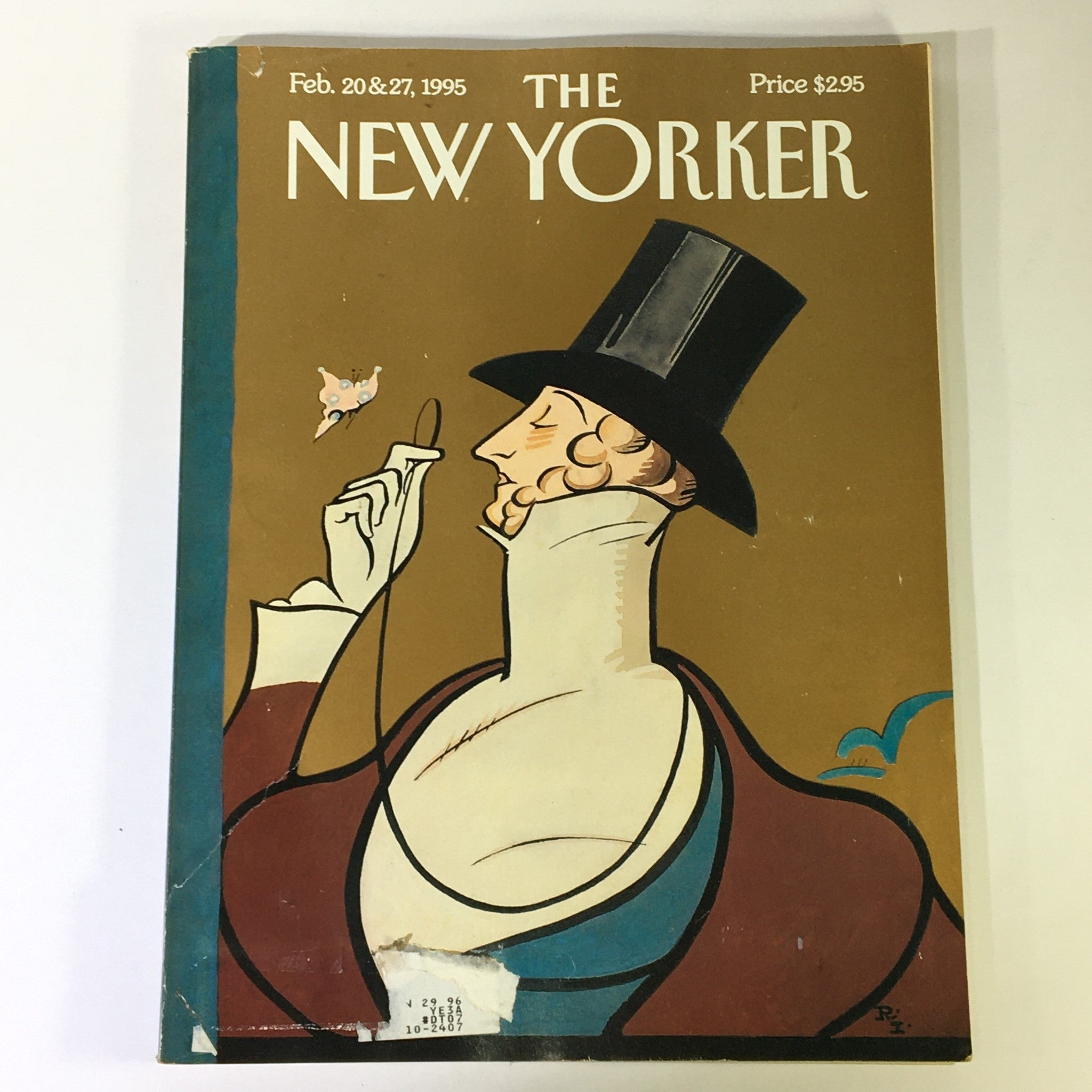 The New Yorker February 20 & 27 1995 - Full Magazine Theme Cover by Rea Irvin