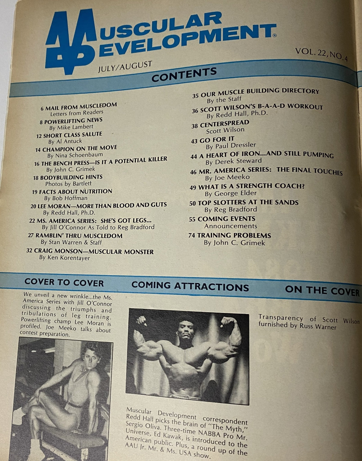 Muscular Development August 1985 Scott Wilson
