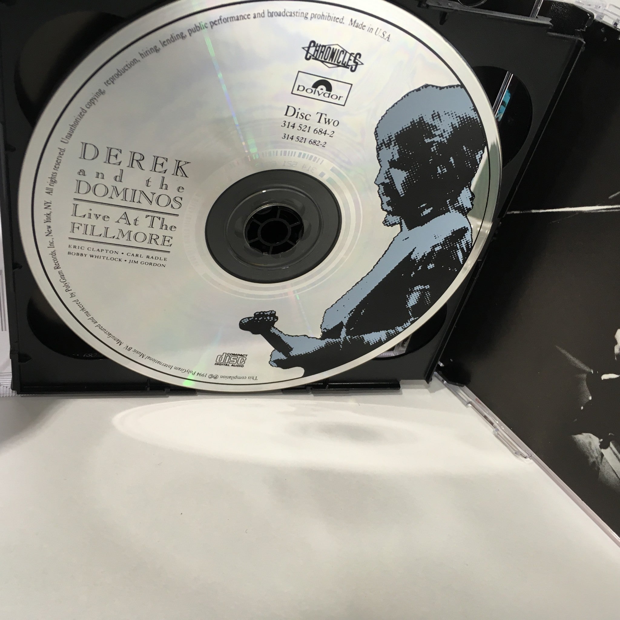 Derek and the Dominos Live at the Fillmore 2 Disc Set Audio CD